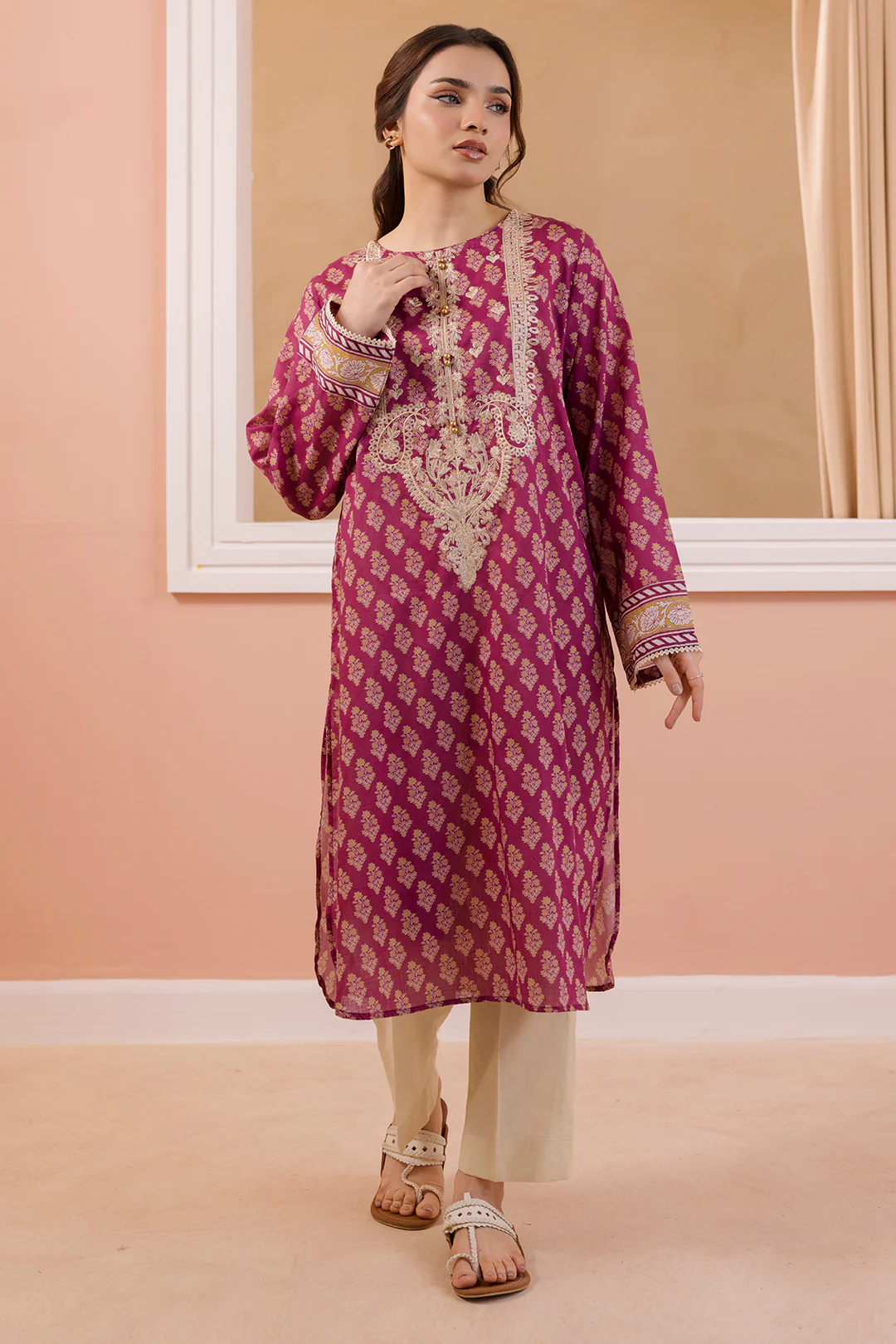 Embroidered Kurta - 3100 - Image 2