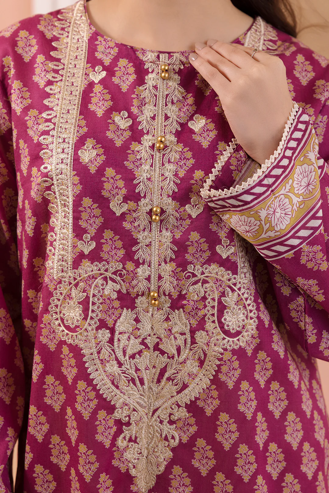 Embroidered Kurta - 3100 - Image 5