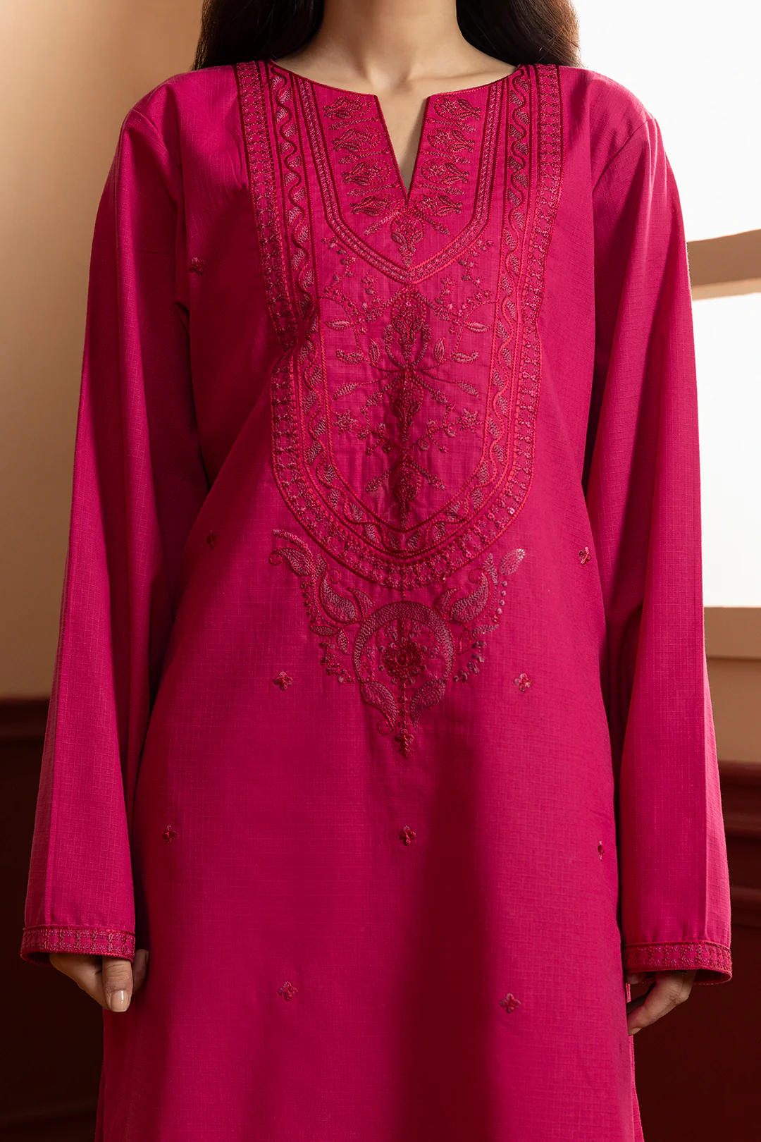 Embroidered Kurta - 3101 - Image 7