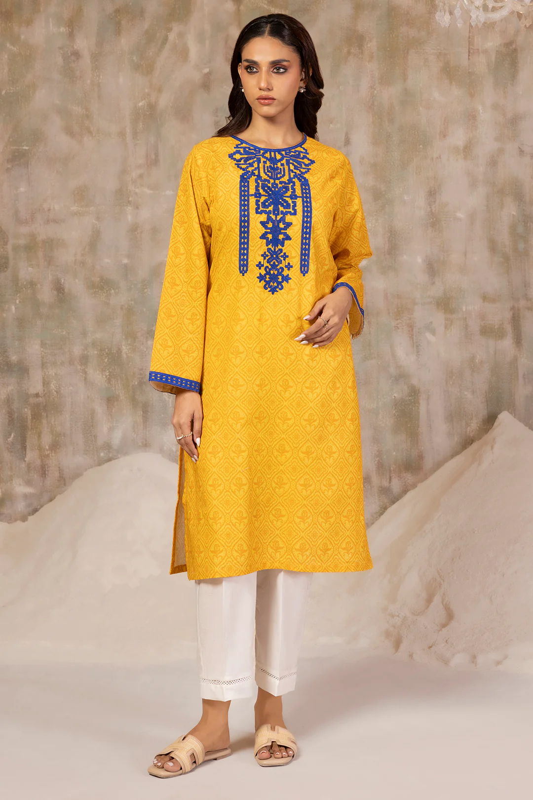 Embroidered Kurta - 3129 - Image 2