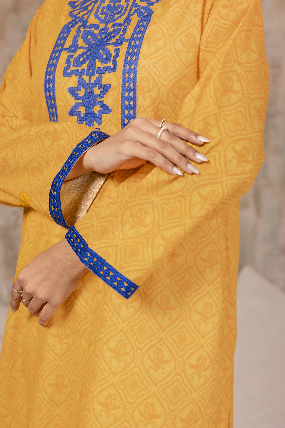 Embroidered Kurta - 3129 - Image 3