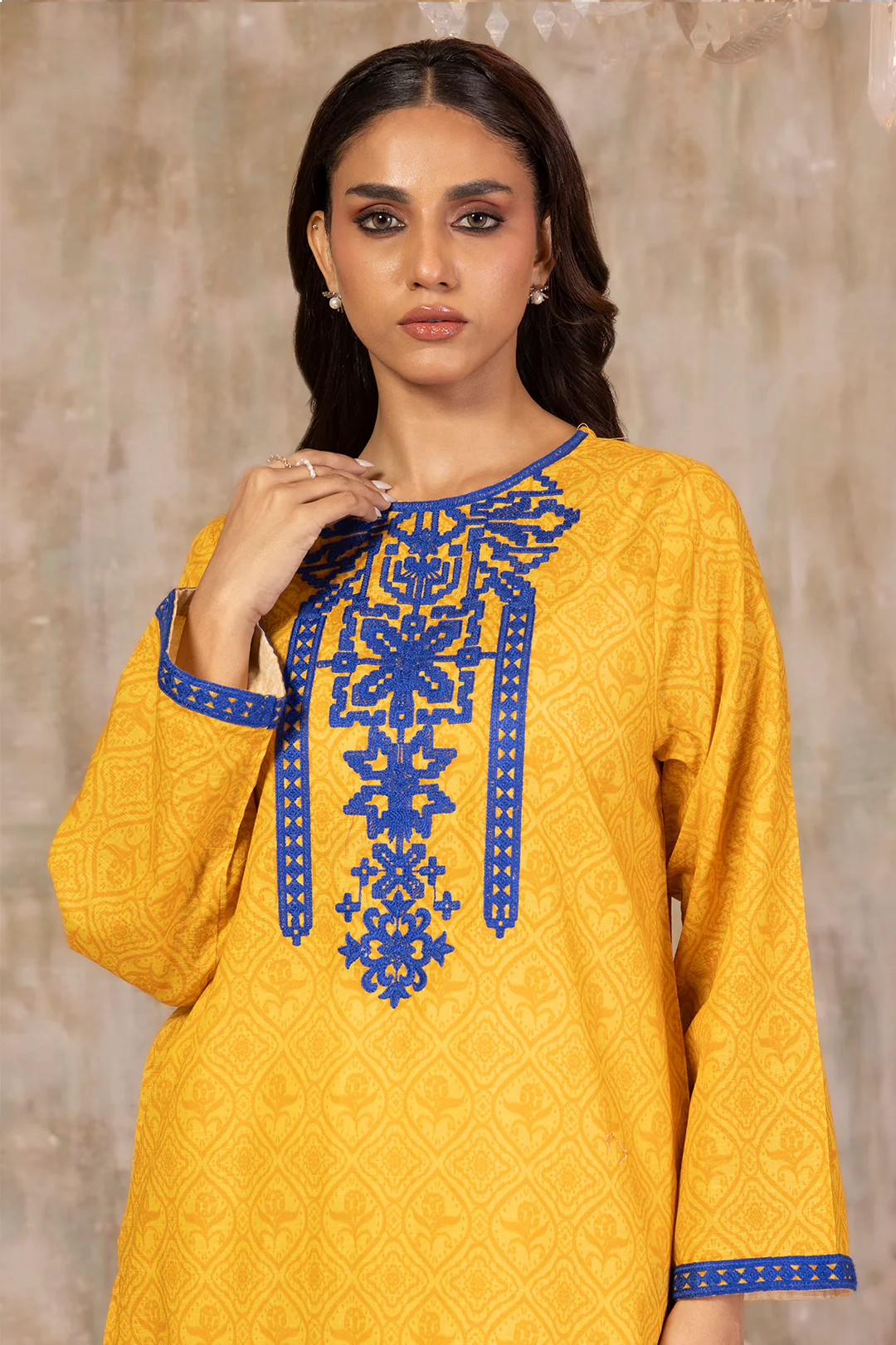 Embroidered Kurta - 3129 - Image 4