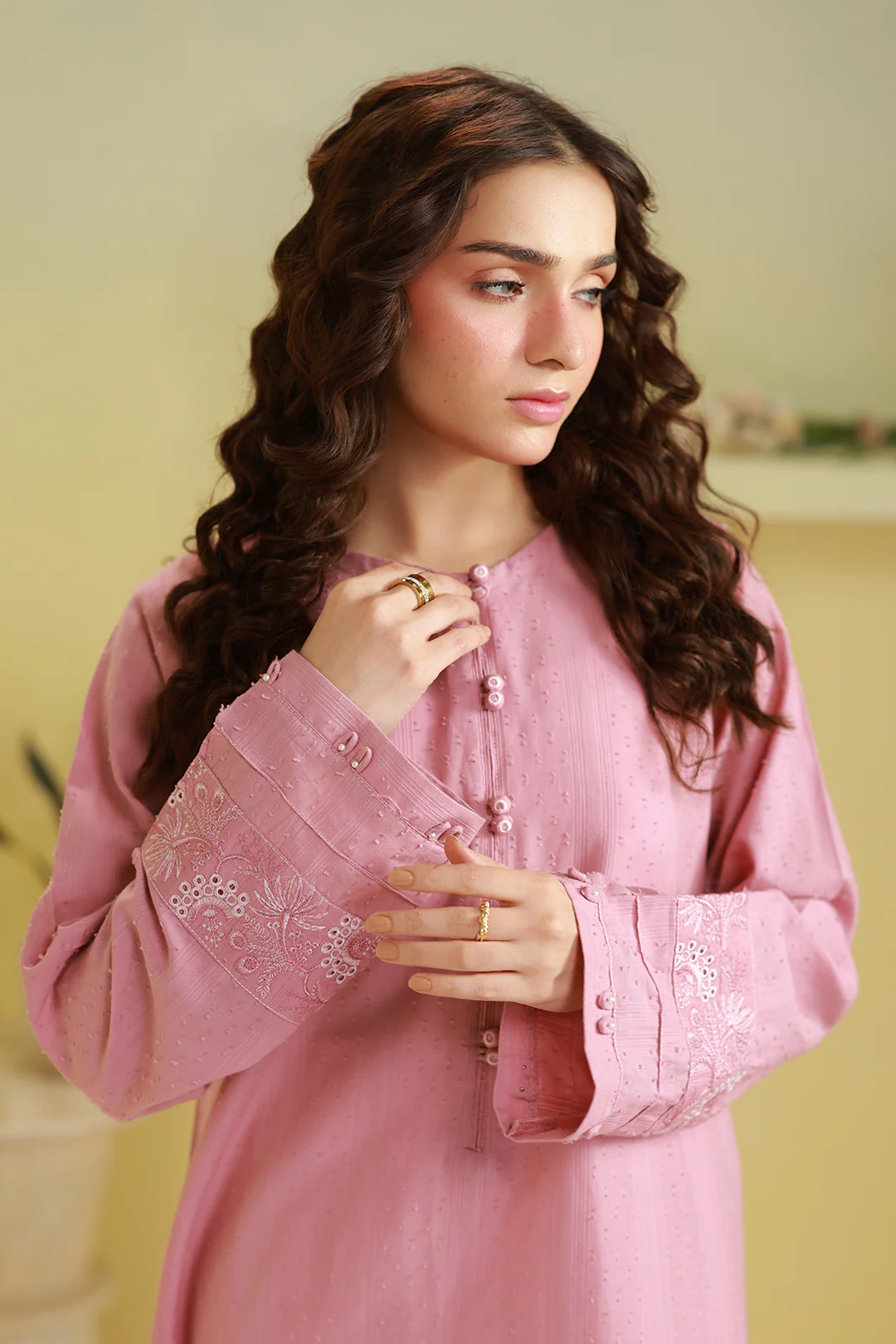 Embroidered Kurta - 2528 - Image 3