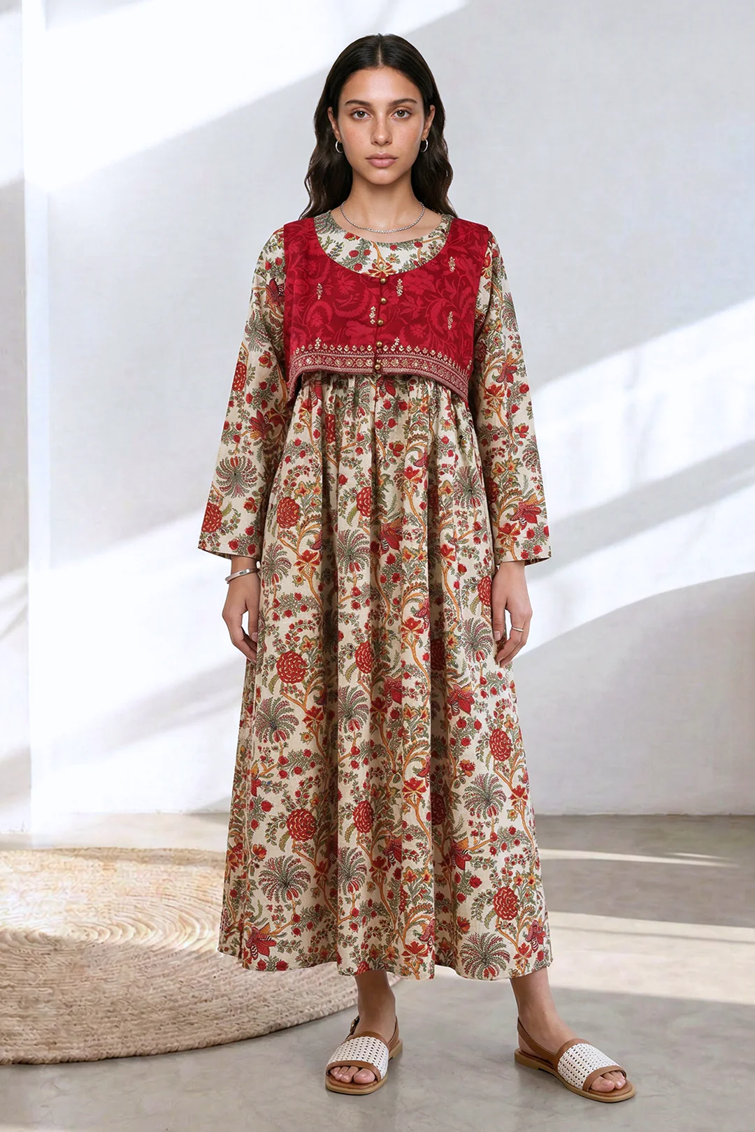 Embroidered Kurta - 2663