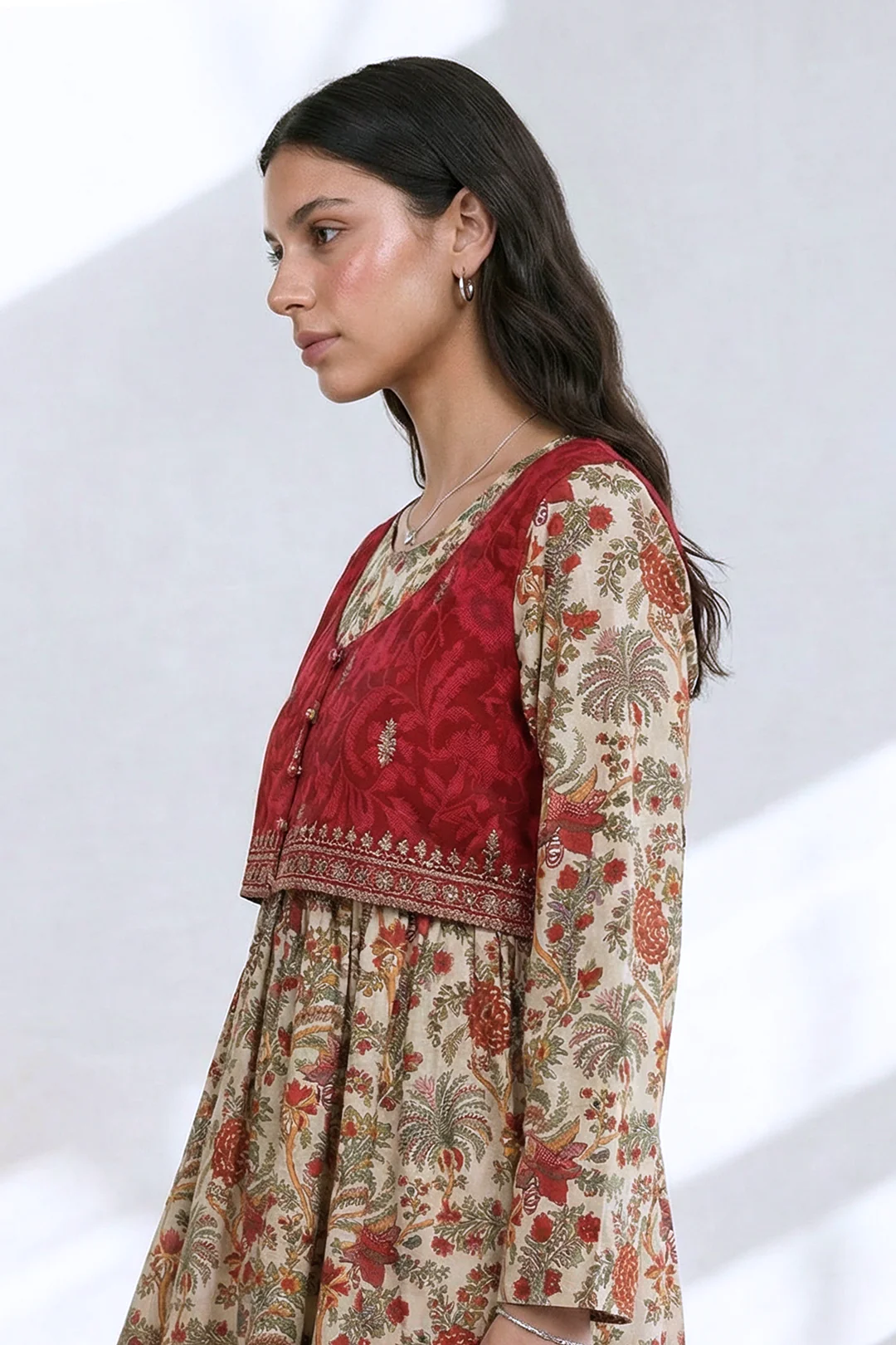 Embroidered Kurta - 2663 - Image 5