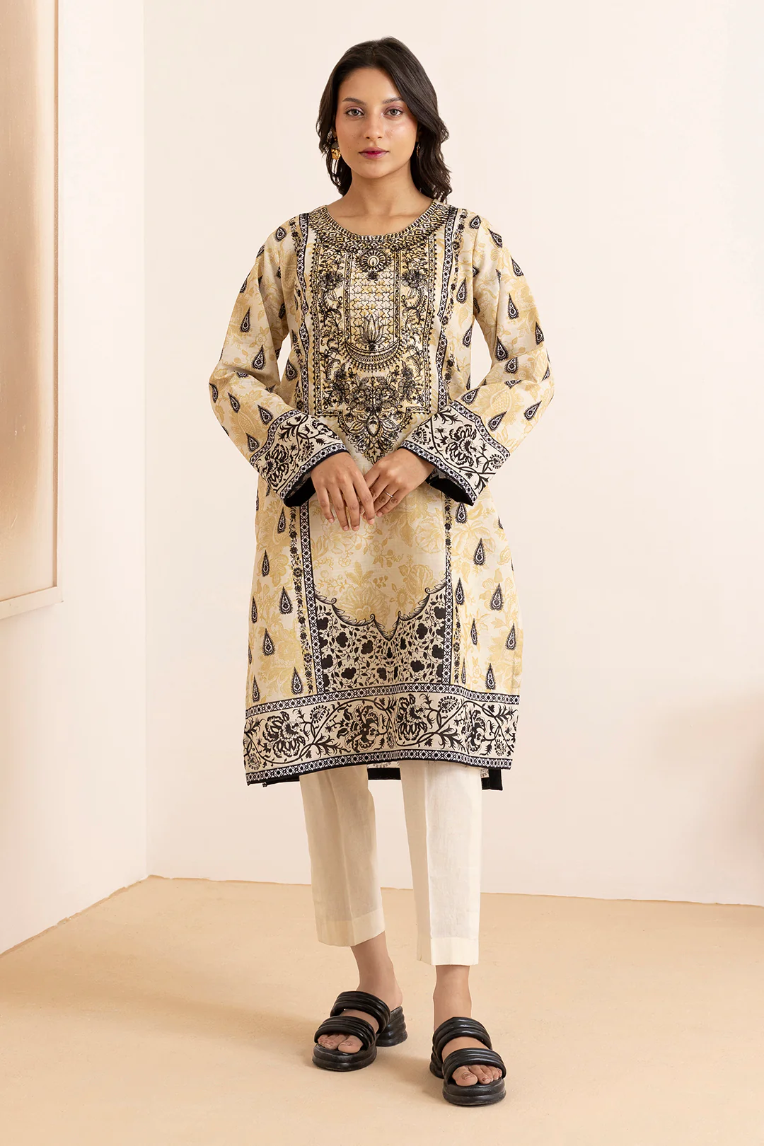 Embroidered Kurta - 2733 - Image 2