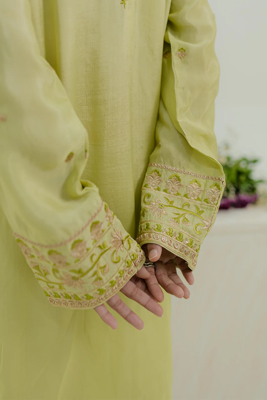 Embroidered Kurta - 3124 - Image 5