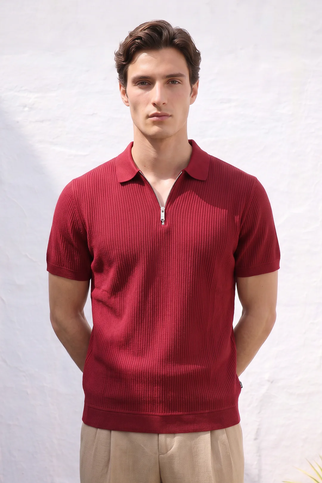 Loose Guage Zipper Polo - 6003 - Image 3