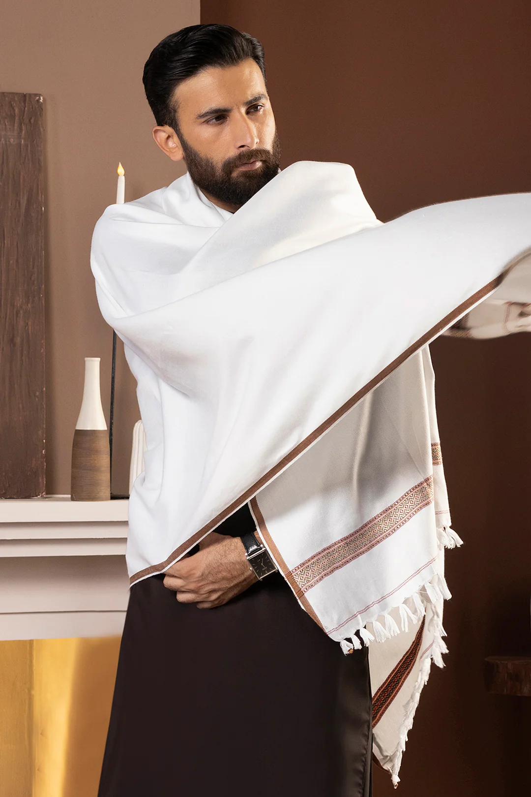 Men Shawl - 5008 - Image 2