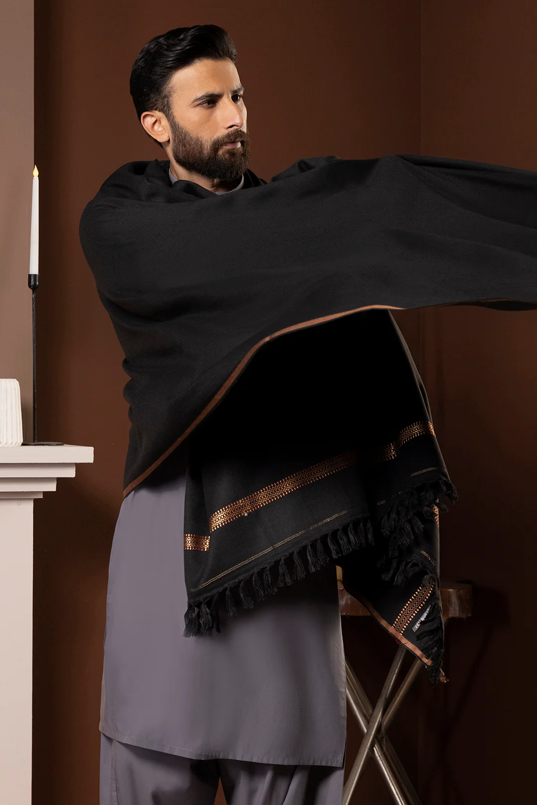 Men Shawl - 5001 - Image 2