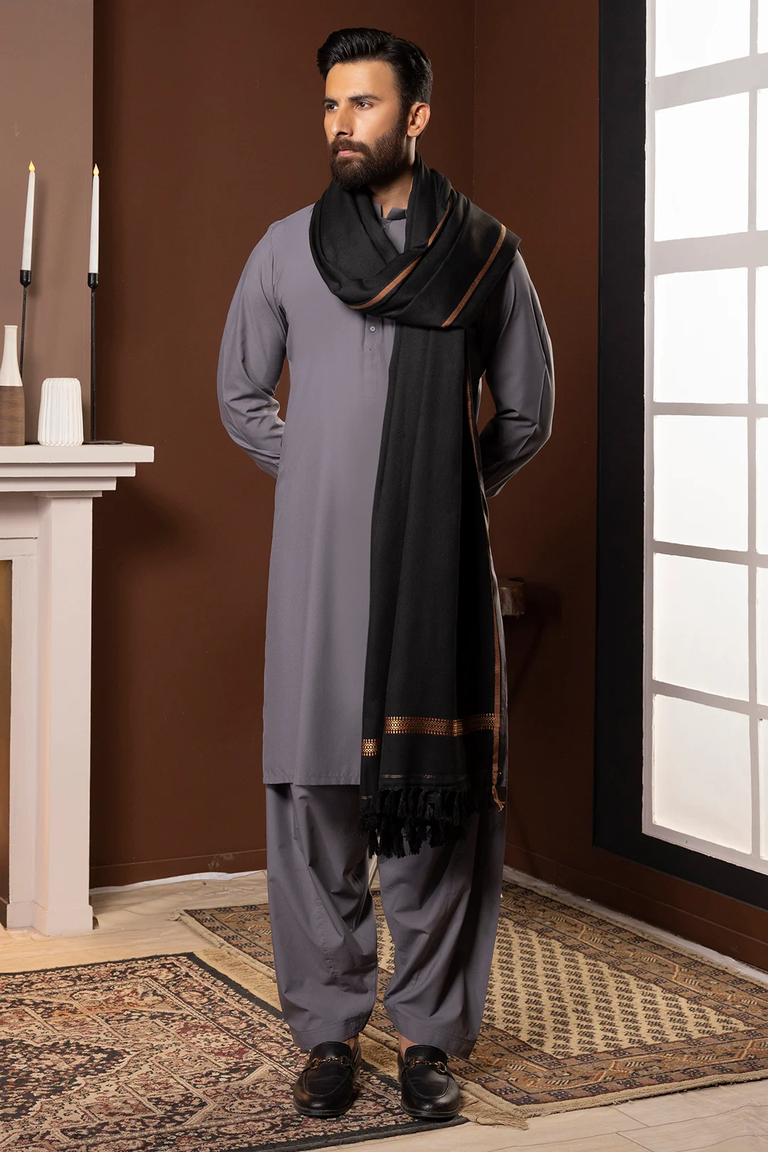 Men Shawl - 5001 - Image 4