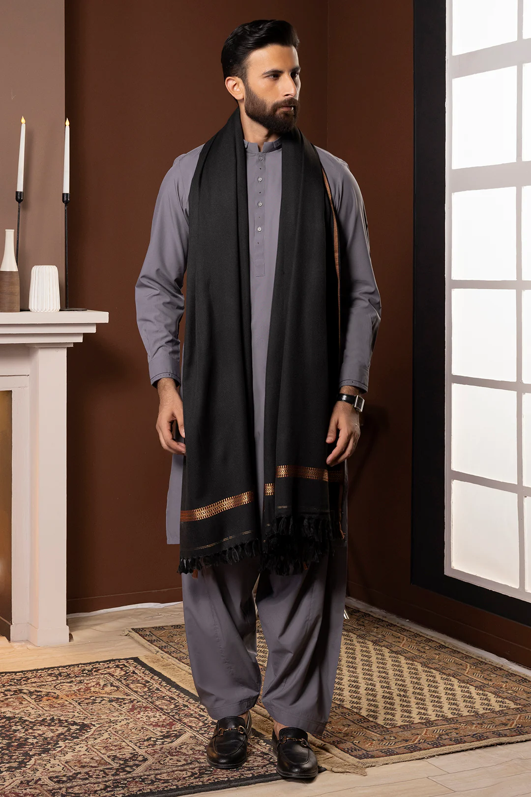 Men Shawl - 5001 - Image 7