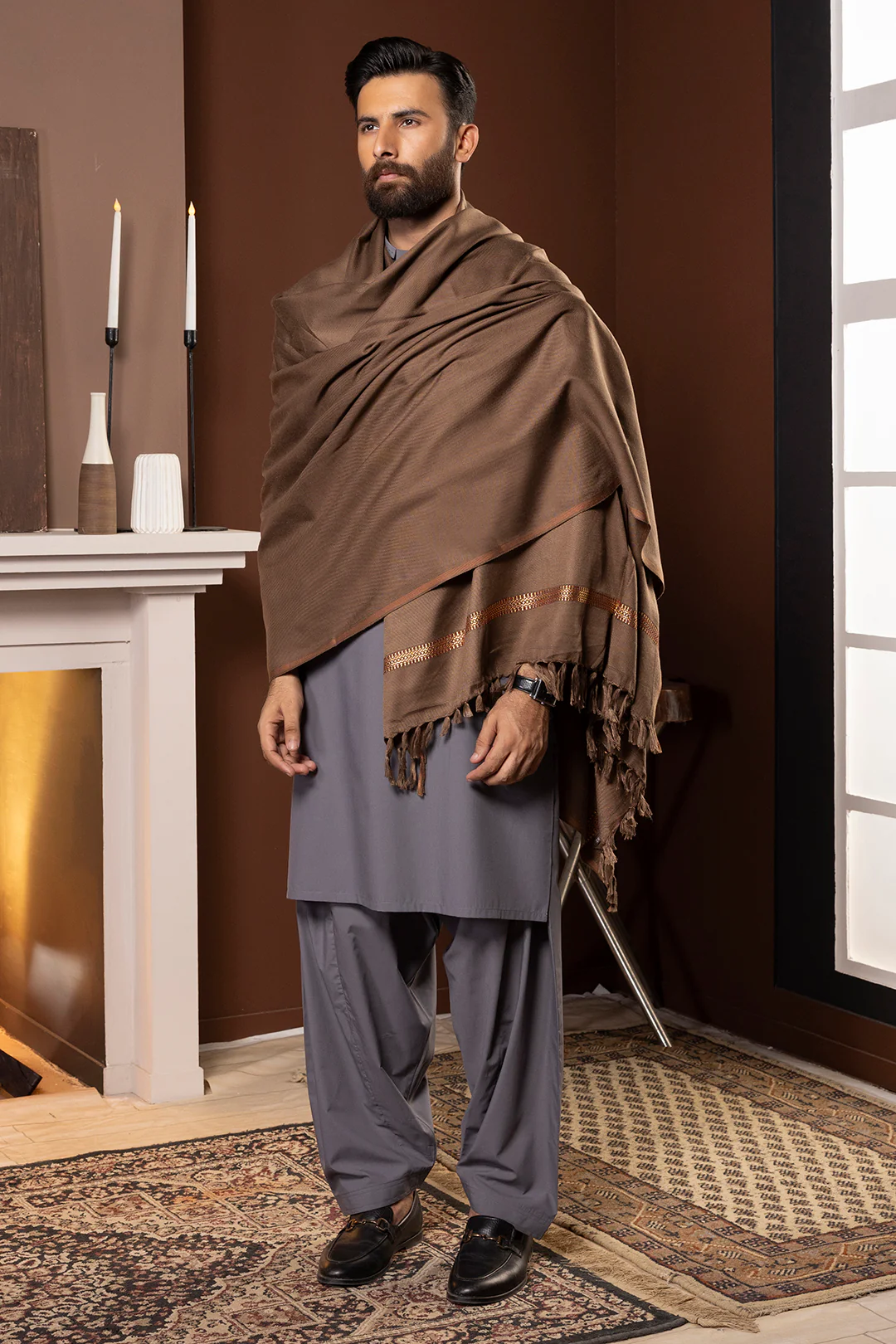 Men Shawl - 5004 - Image 4