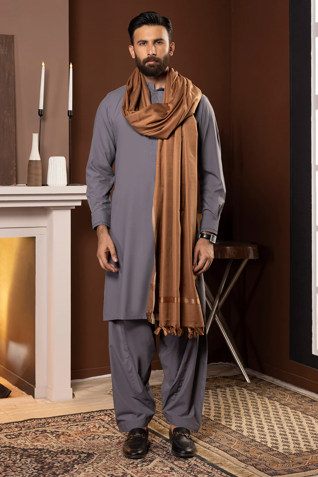 Men Shawl - 5009 - Image 3