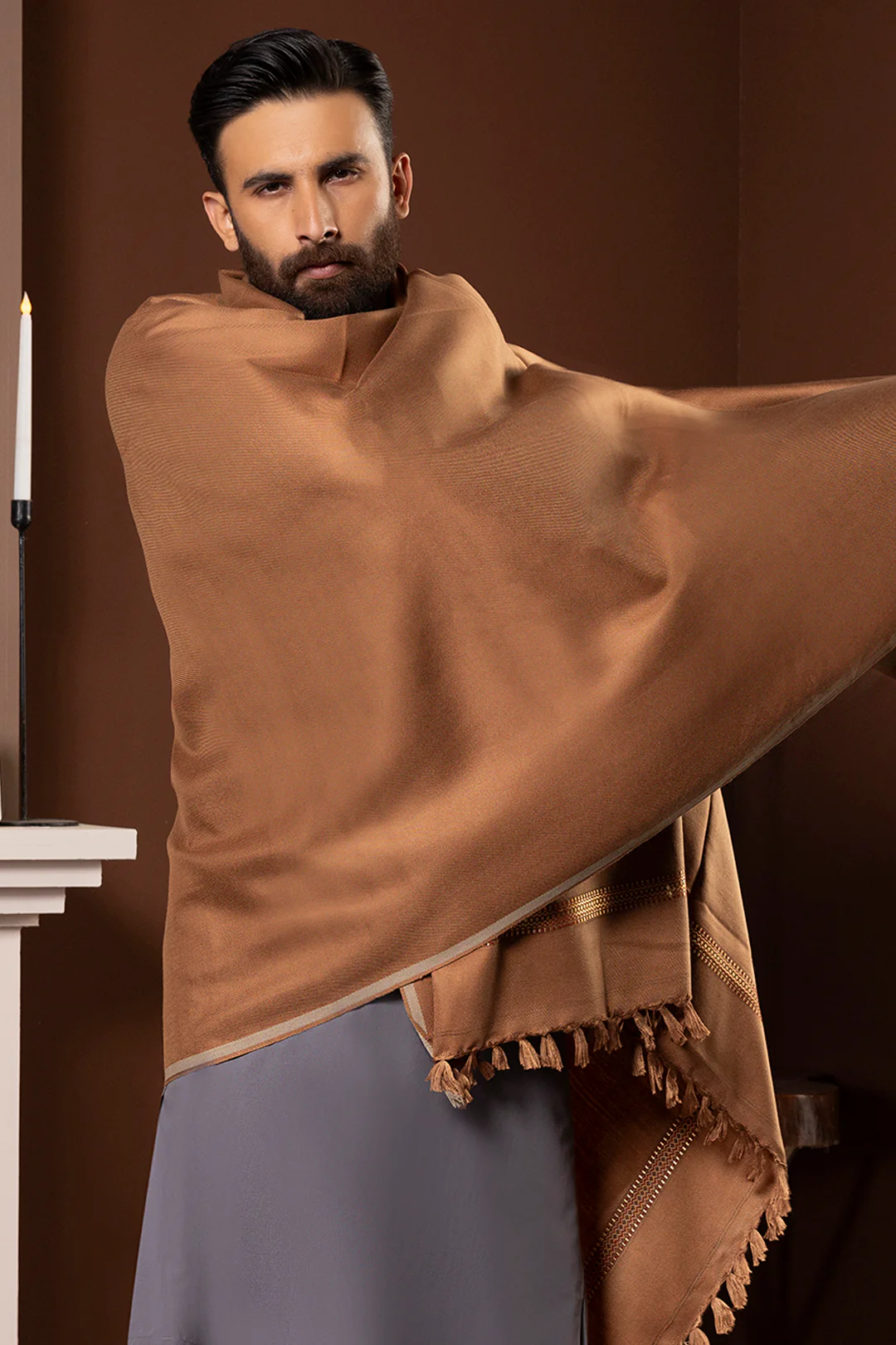 Men Shawl - 5009 - Image 4
