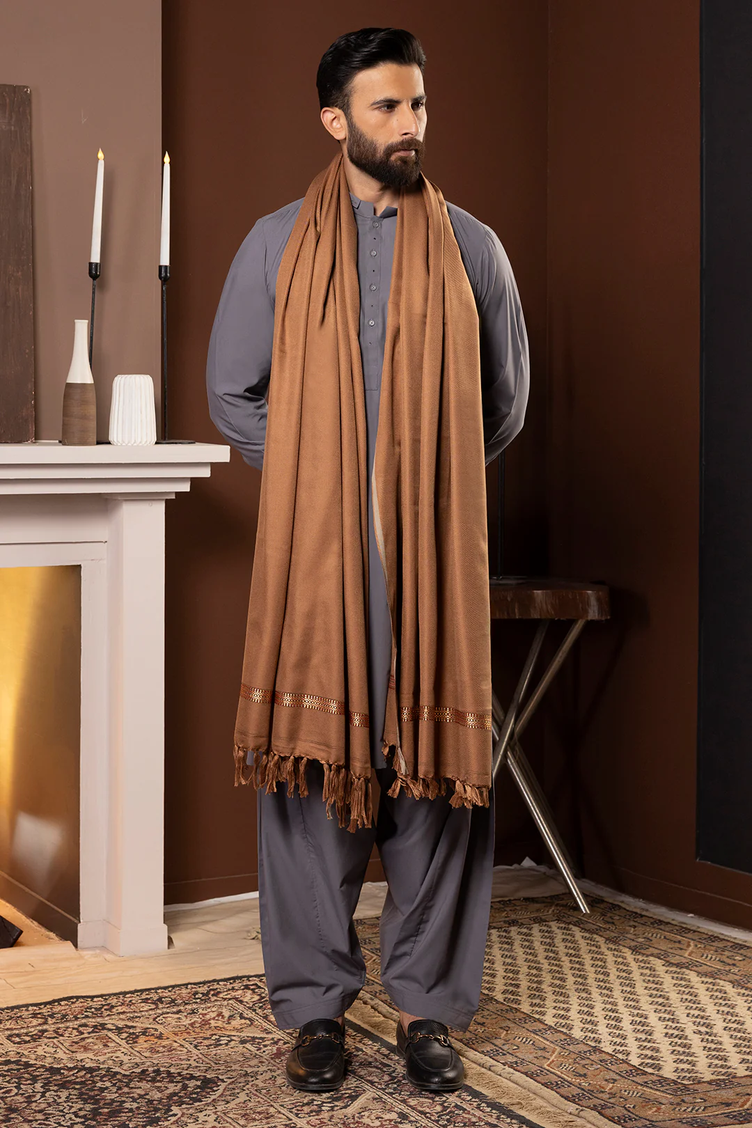 Men Shawl - 5009 - Image 5