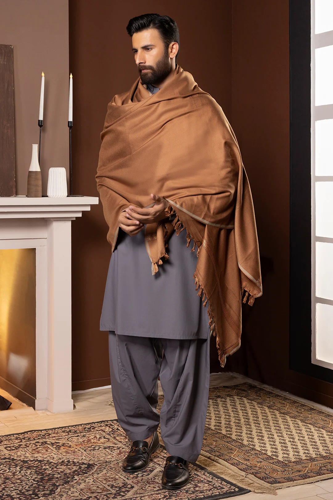 Men Shawl - 5009 - Image 6