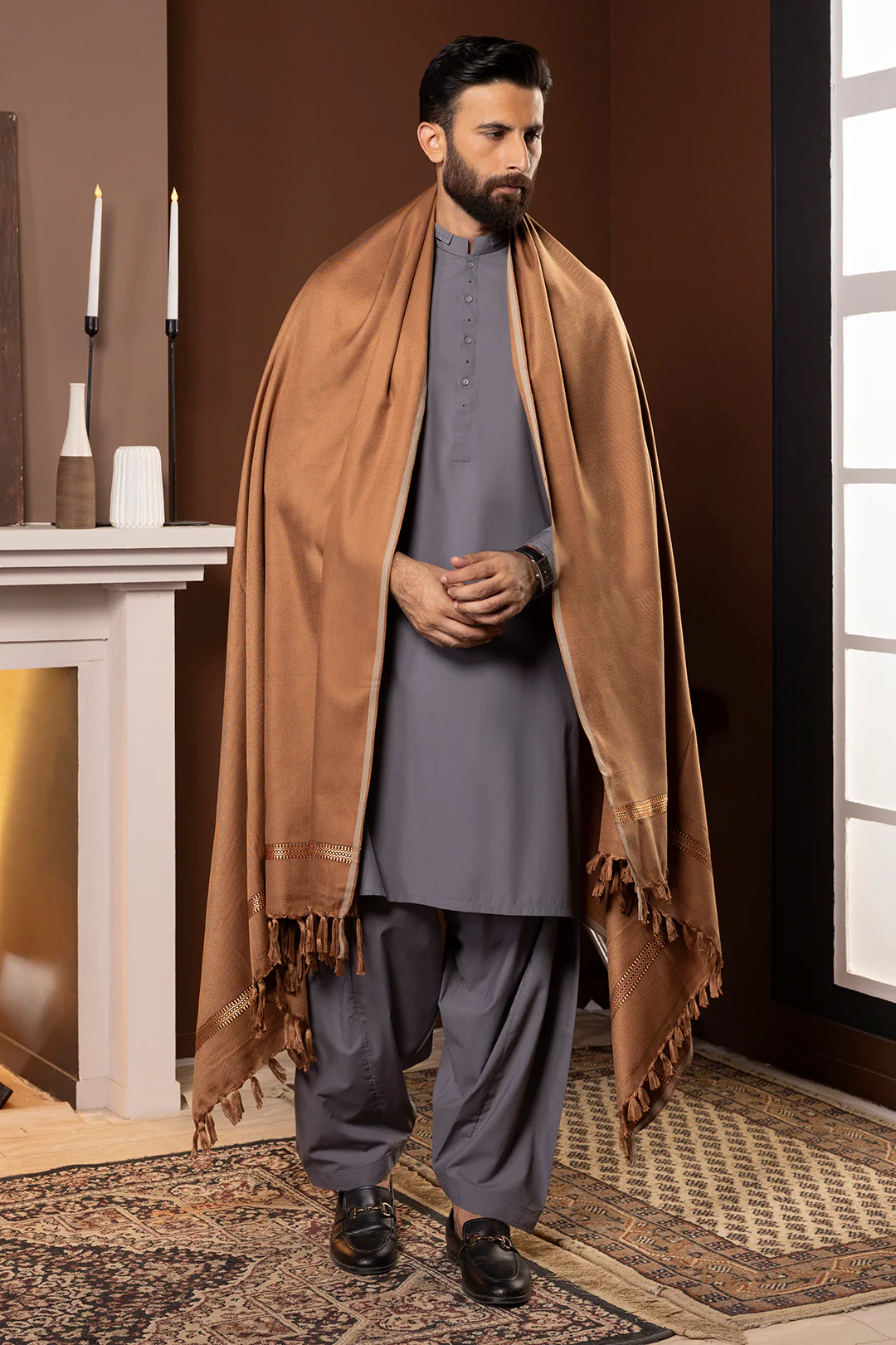 Men Shawl - 5009 - Image 7