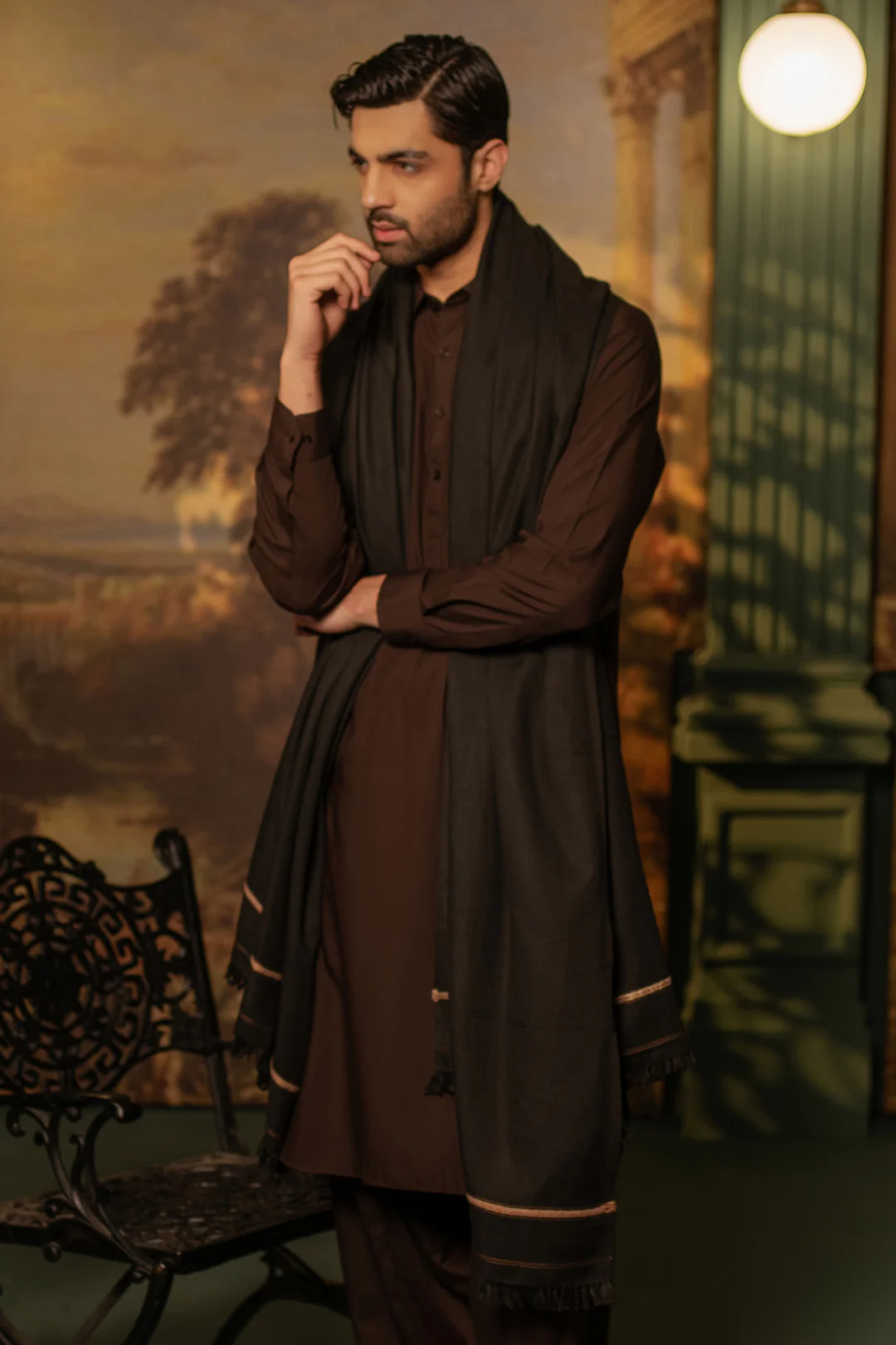 Men Shawl - S001 - Image 7
