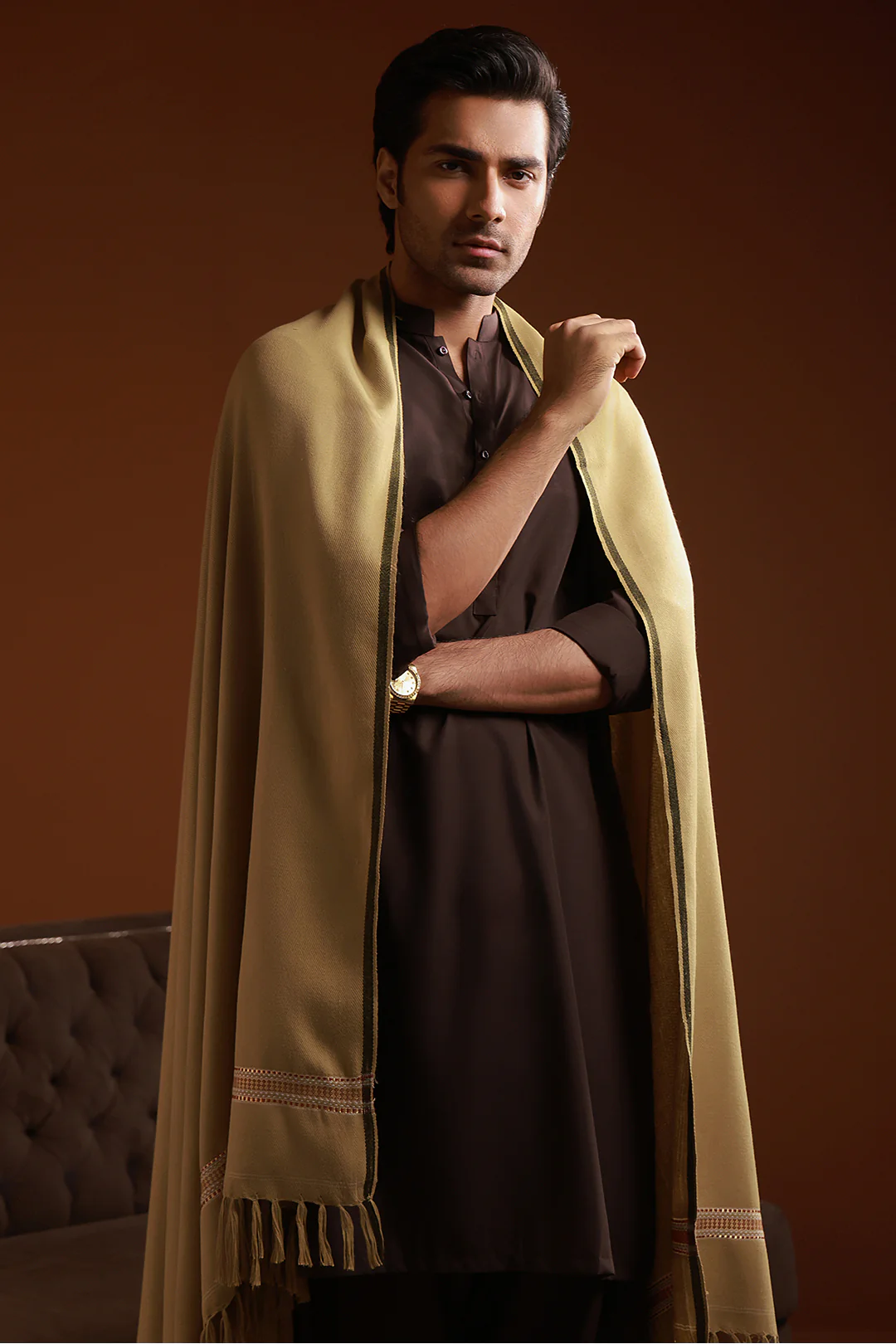Men Shawl - S002 - Image 3