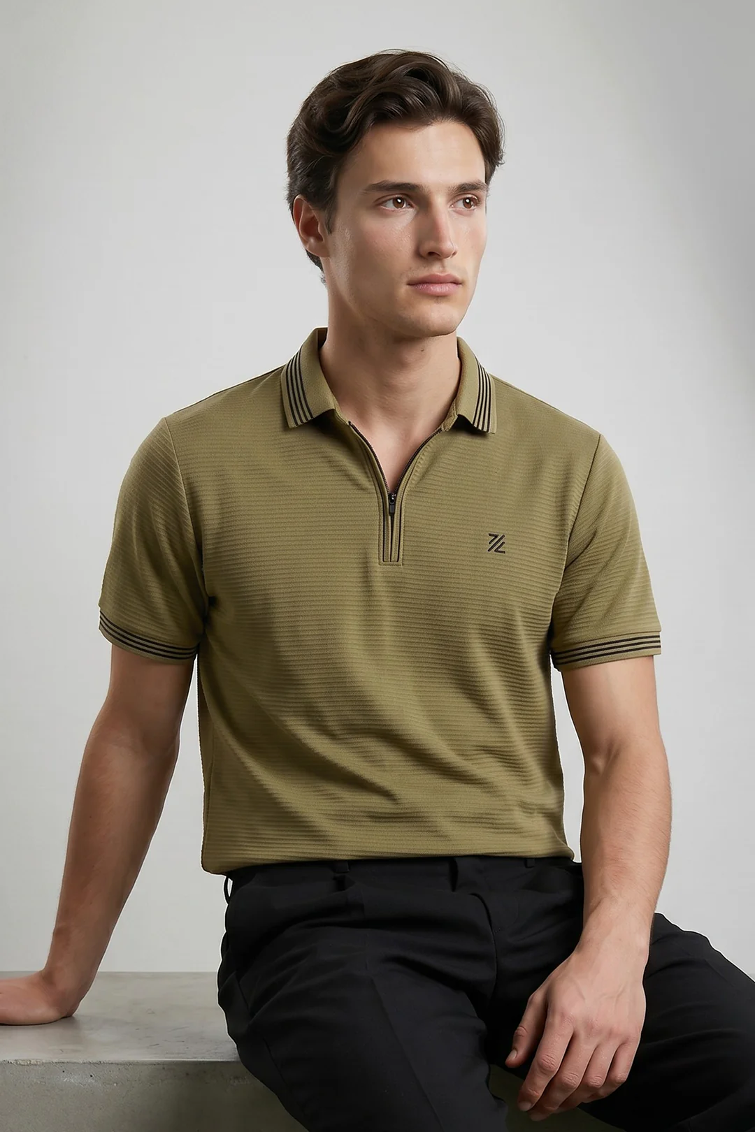 Ottoman Textured Polo - 6002 - Image 5