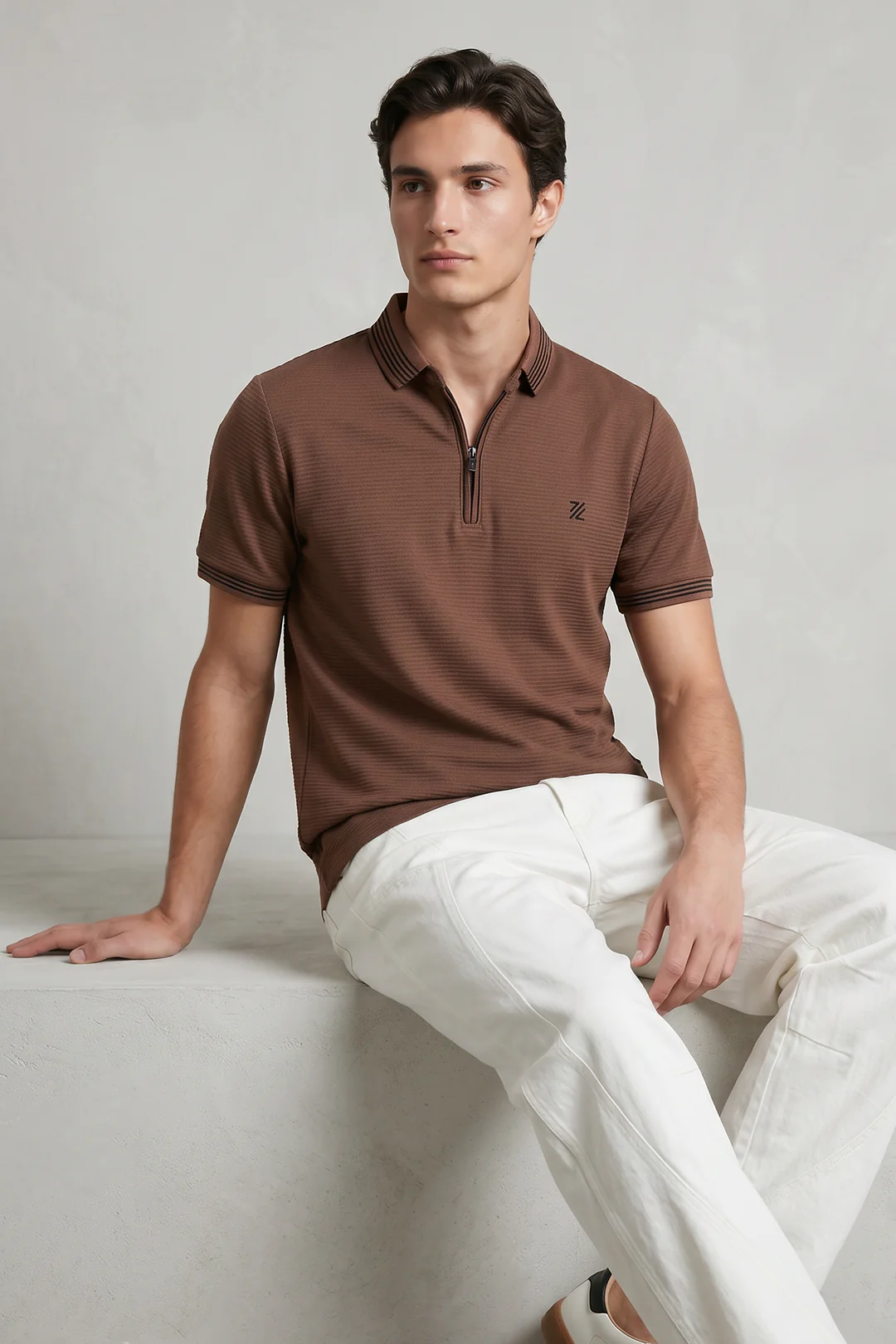 Ottoman Textured Polo - 6002 - Image 4