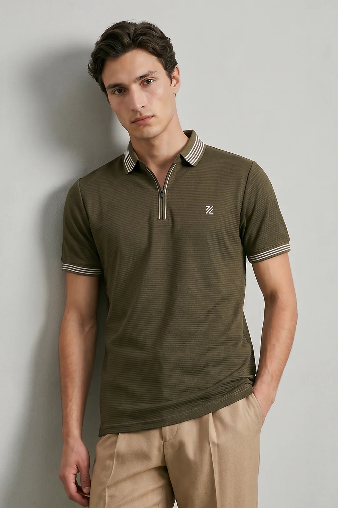 Ottoman Textured Polo - 6002 - Image 5