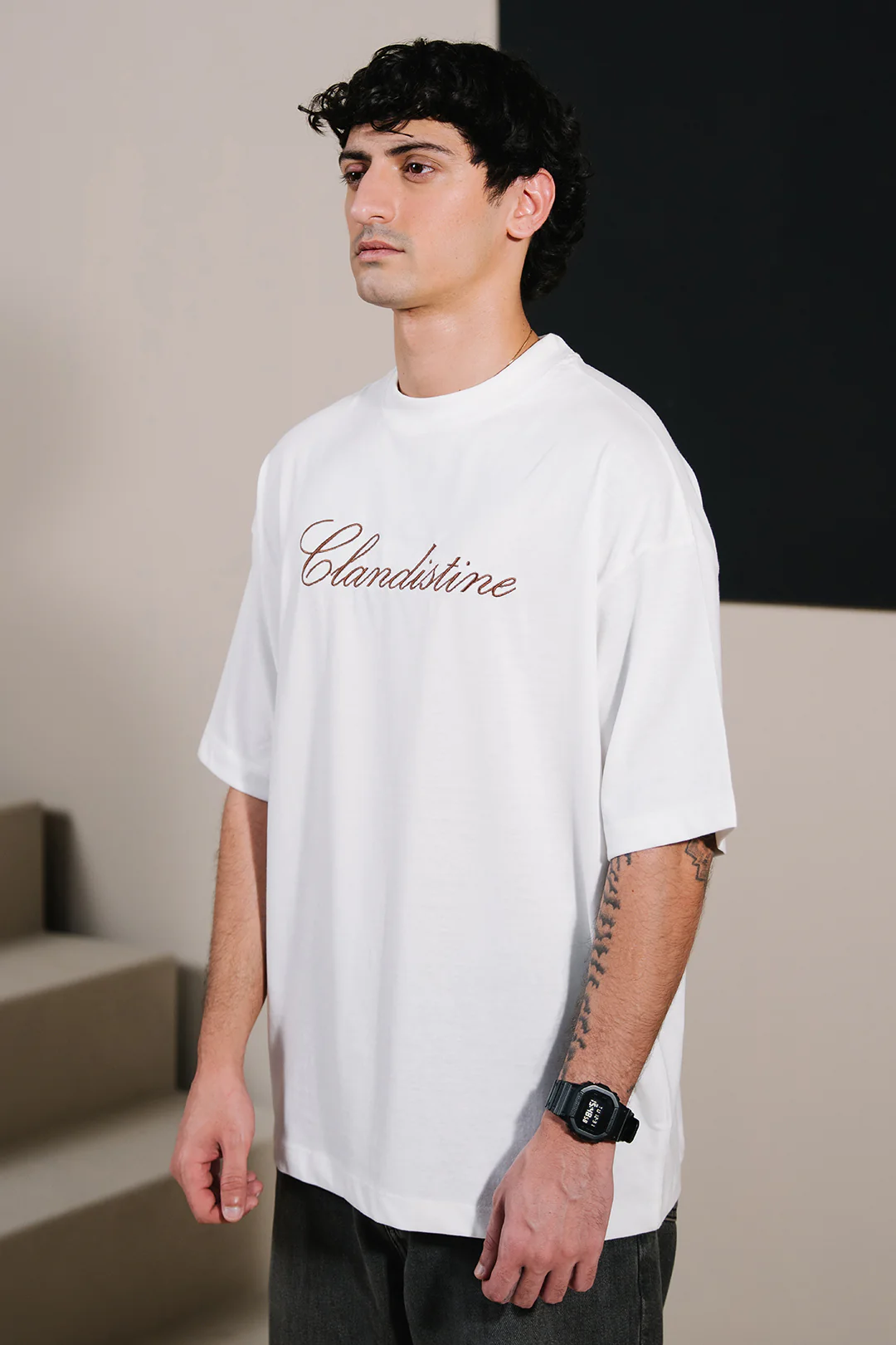 Oversized Graphic T-Shirt - D007 - Image 2