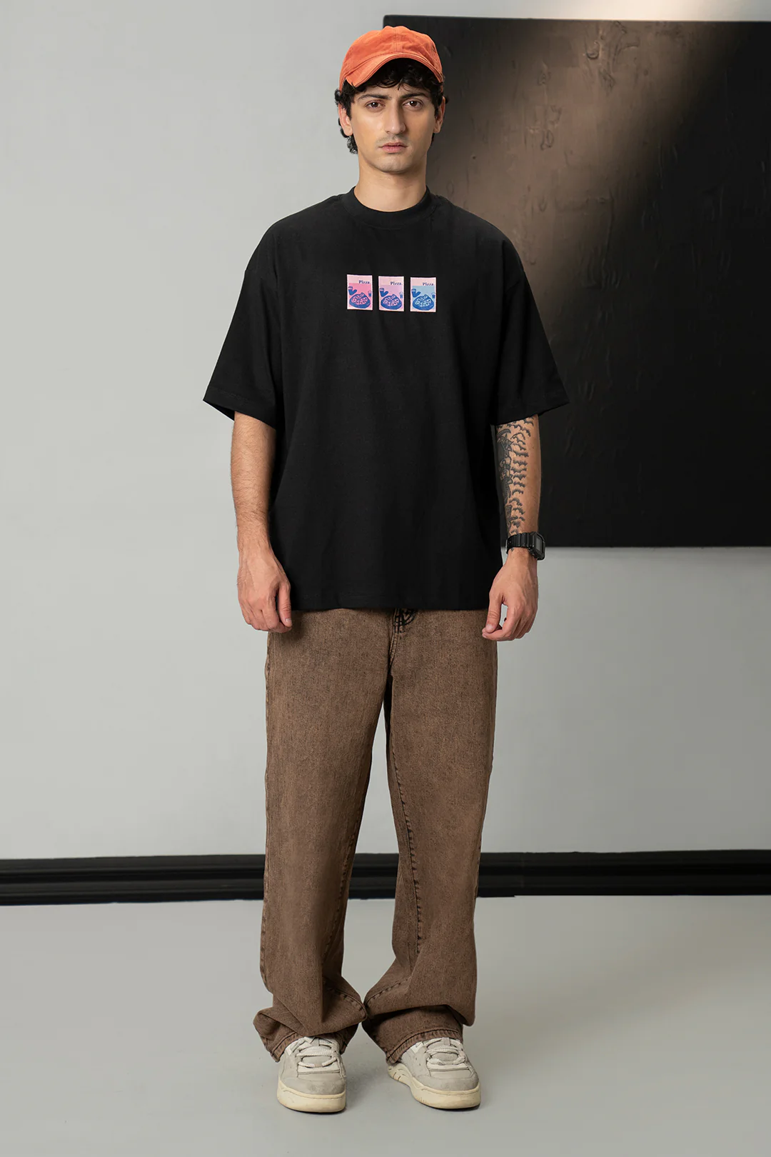 Oversized Graphic T-Shirt - D027 - Image 2