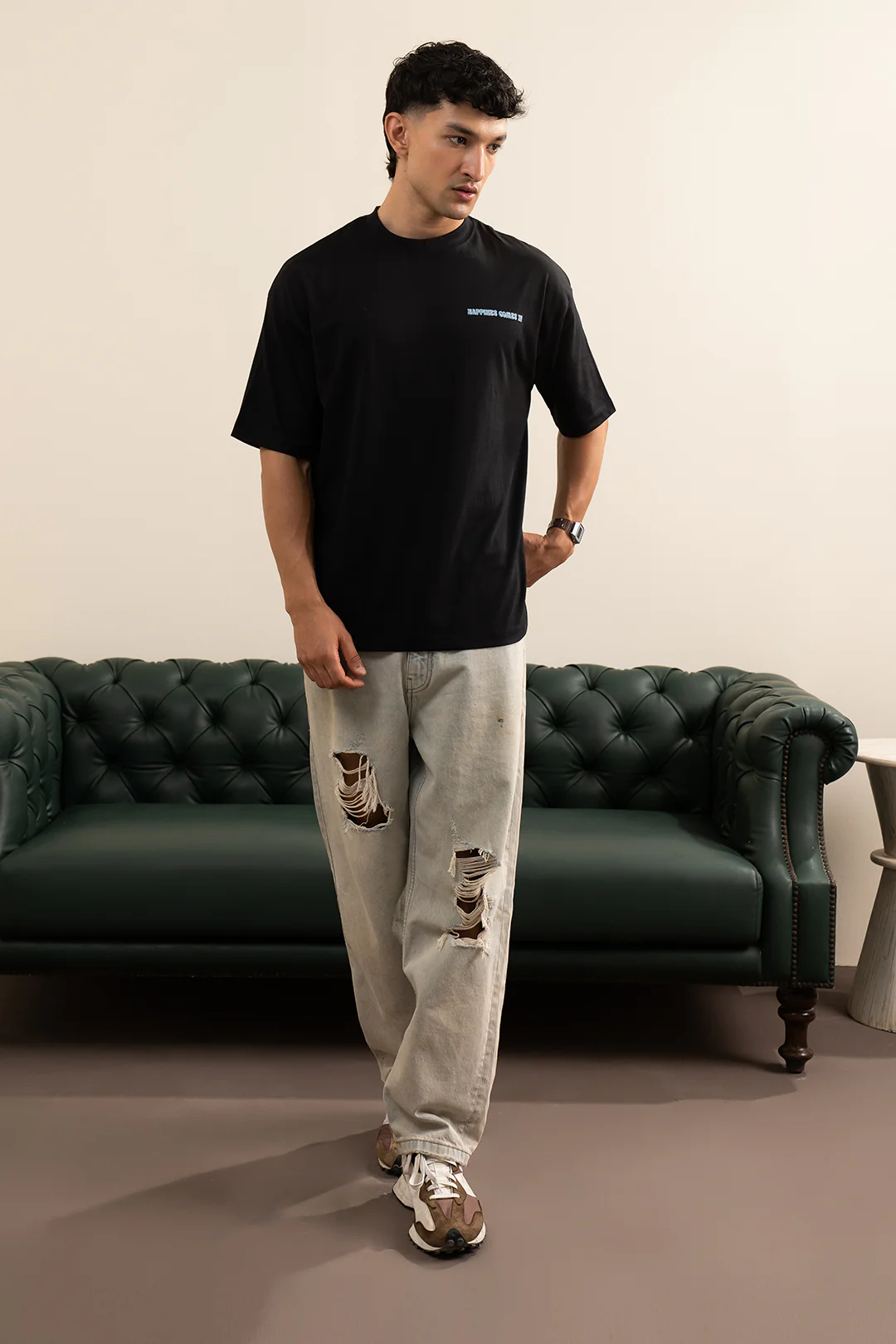 Oversized Graphic T-Shirt - D028 - Image 5