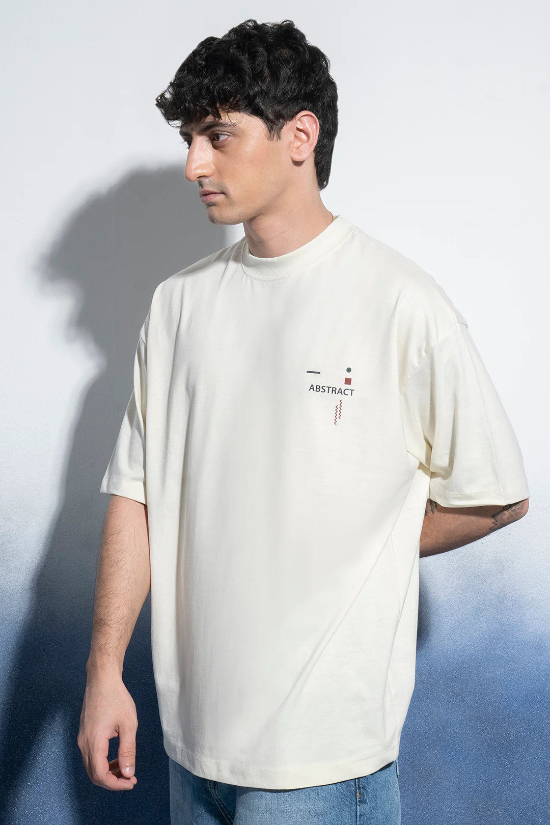 Oversized Graphic T-Shirt - D038 - Image 11