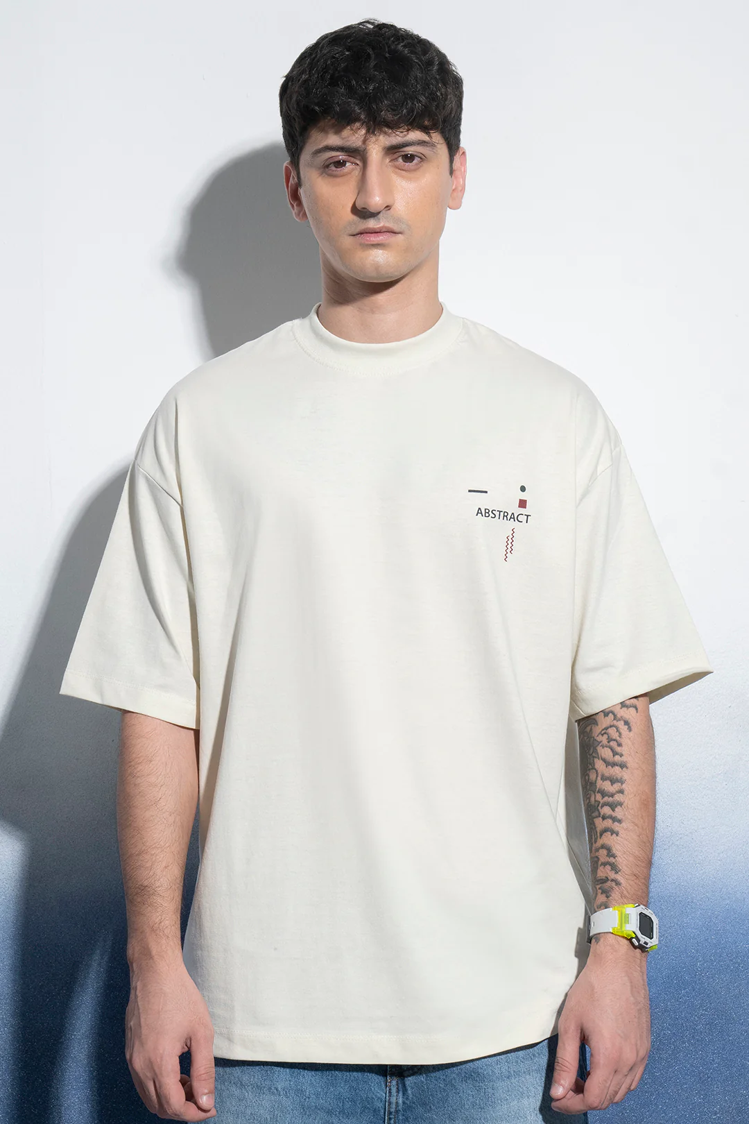 Oversized Graphic T-Shirt - D038 - Image 12