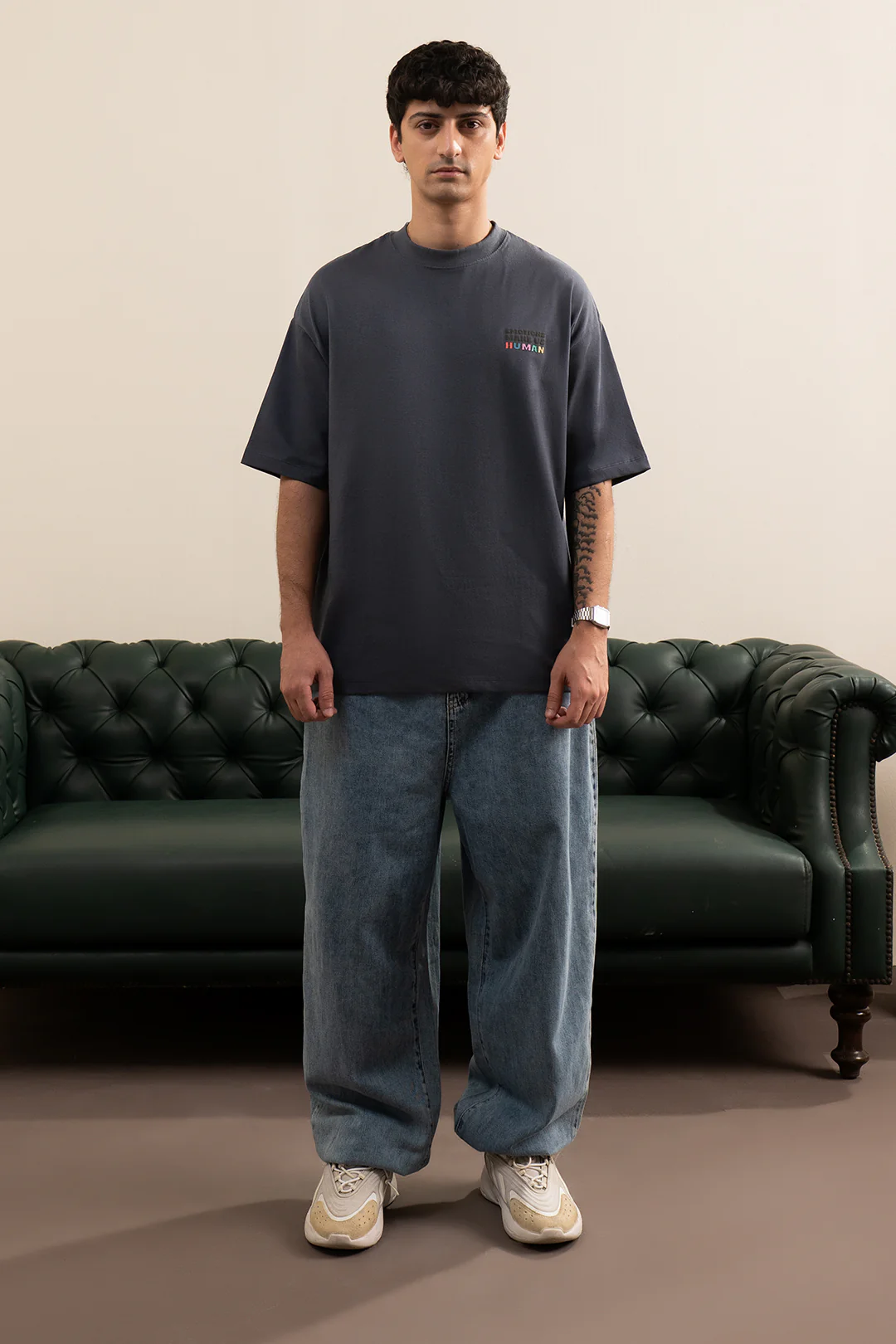 Oversized Graphic T-Shirt - D042 - Image 2