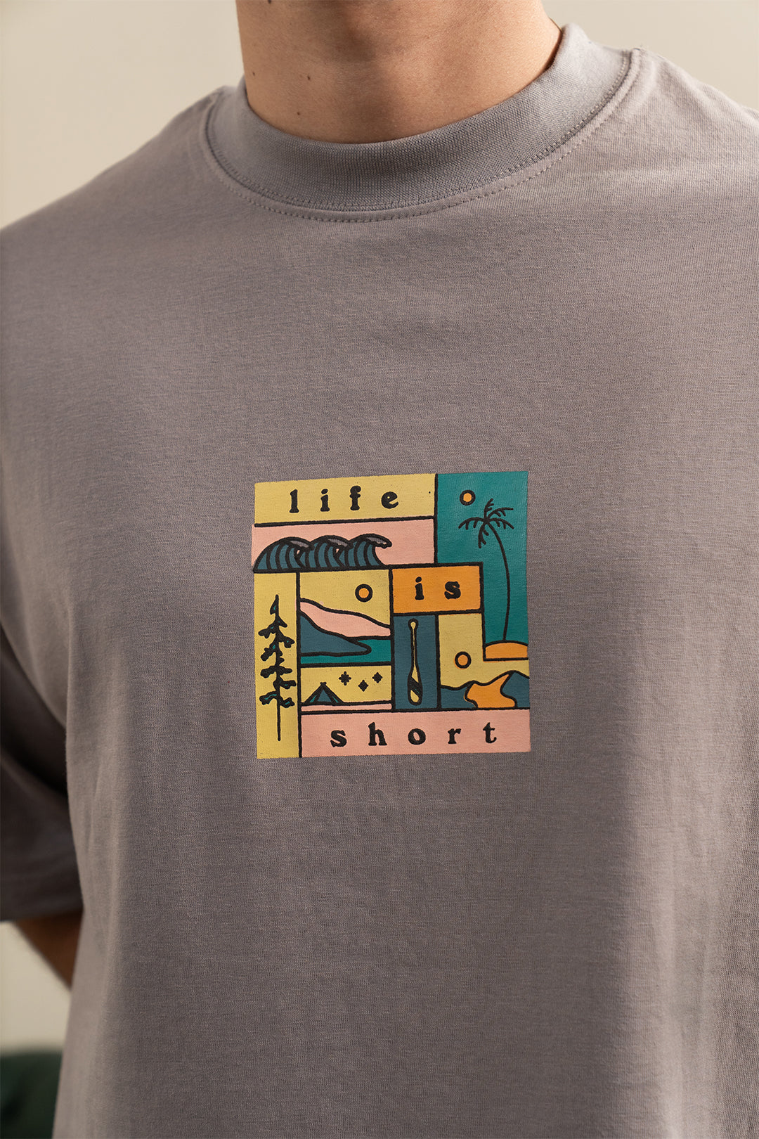 Oversized Graphic T-Shirt - D044 - Image 6
