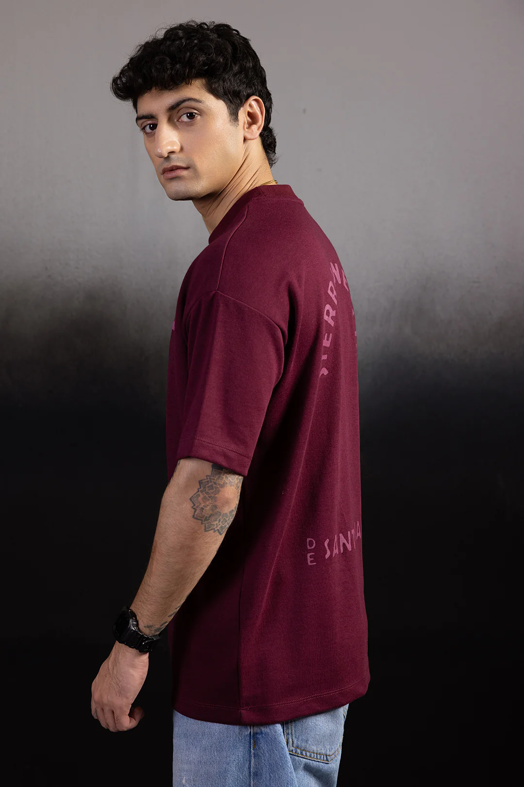 Oversized Graphic T-Shirt - D066 - Image 6