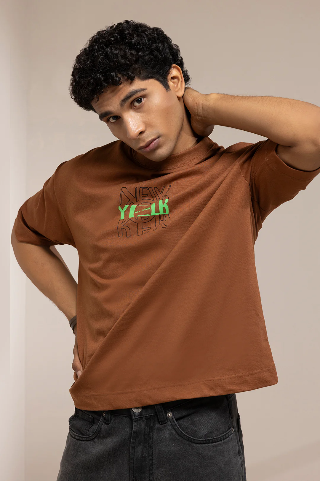 Oversized Graphic T-Shirt - D097