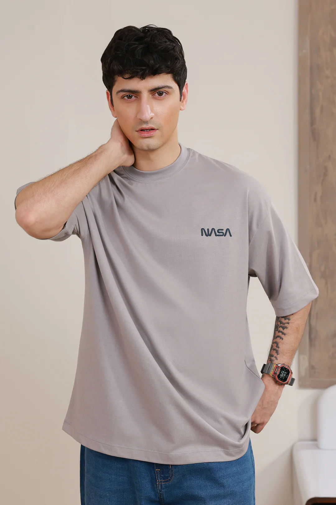 Oversized Graphic T-Shirt - D108 - Image 2