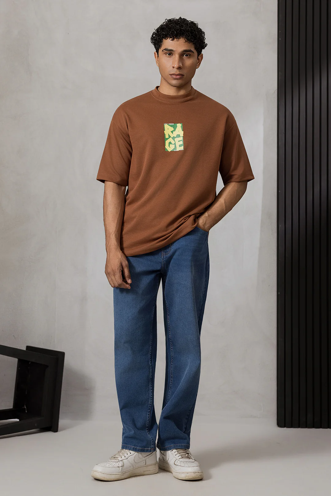 Oversized Graphic T-Shirt - D128 - Image 5