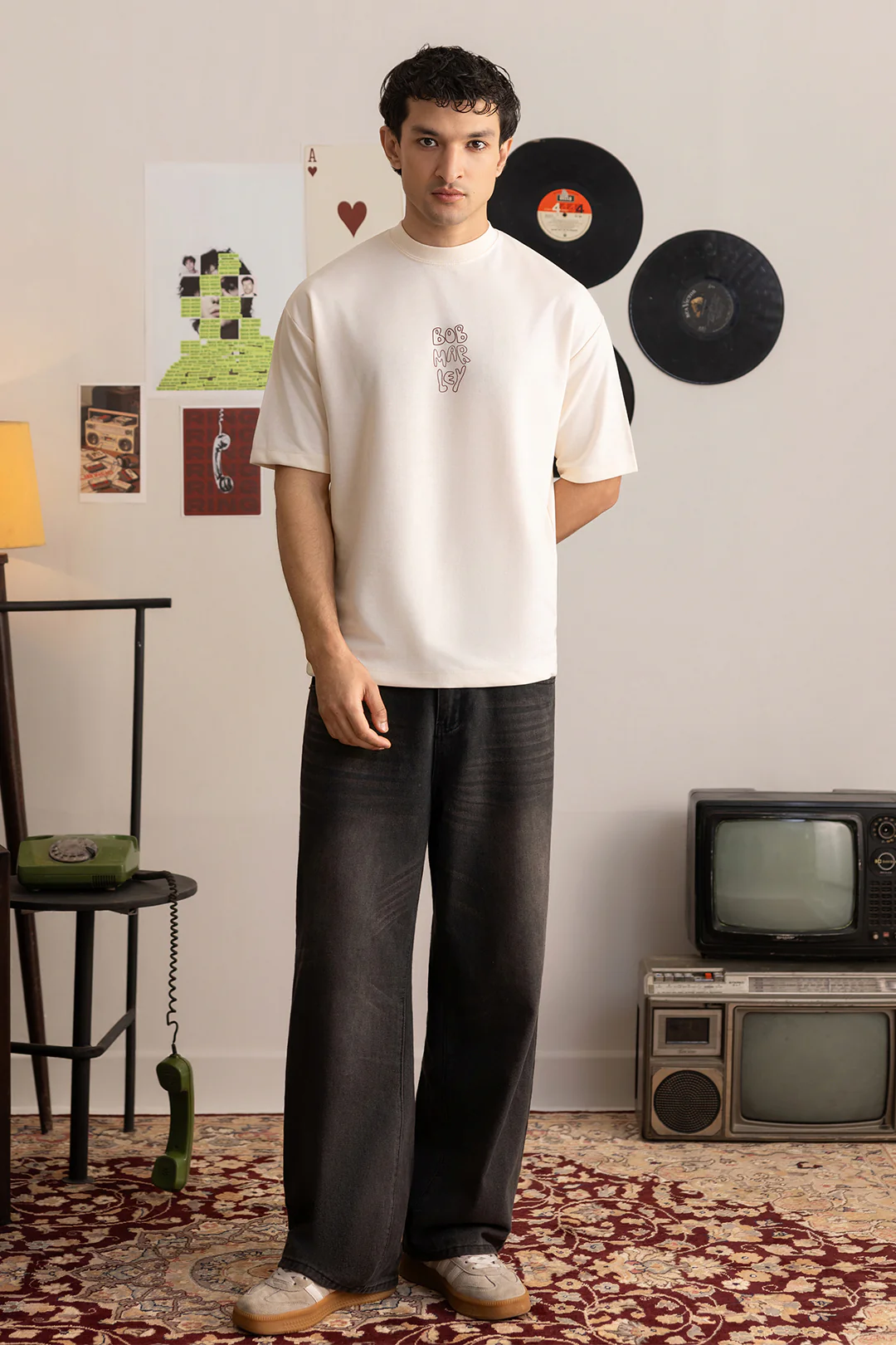 Oversized Graphic T-Shirt - D130 - Image 5