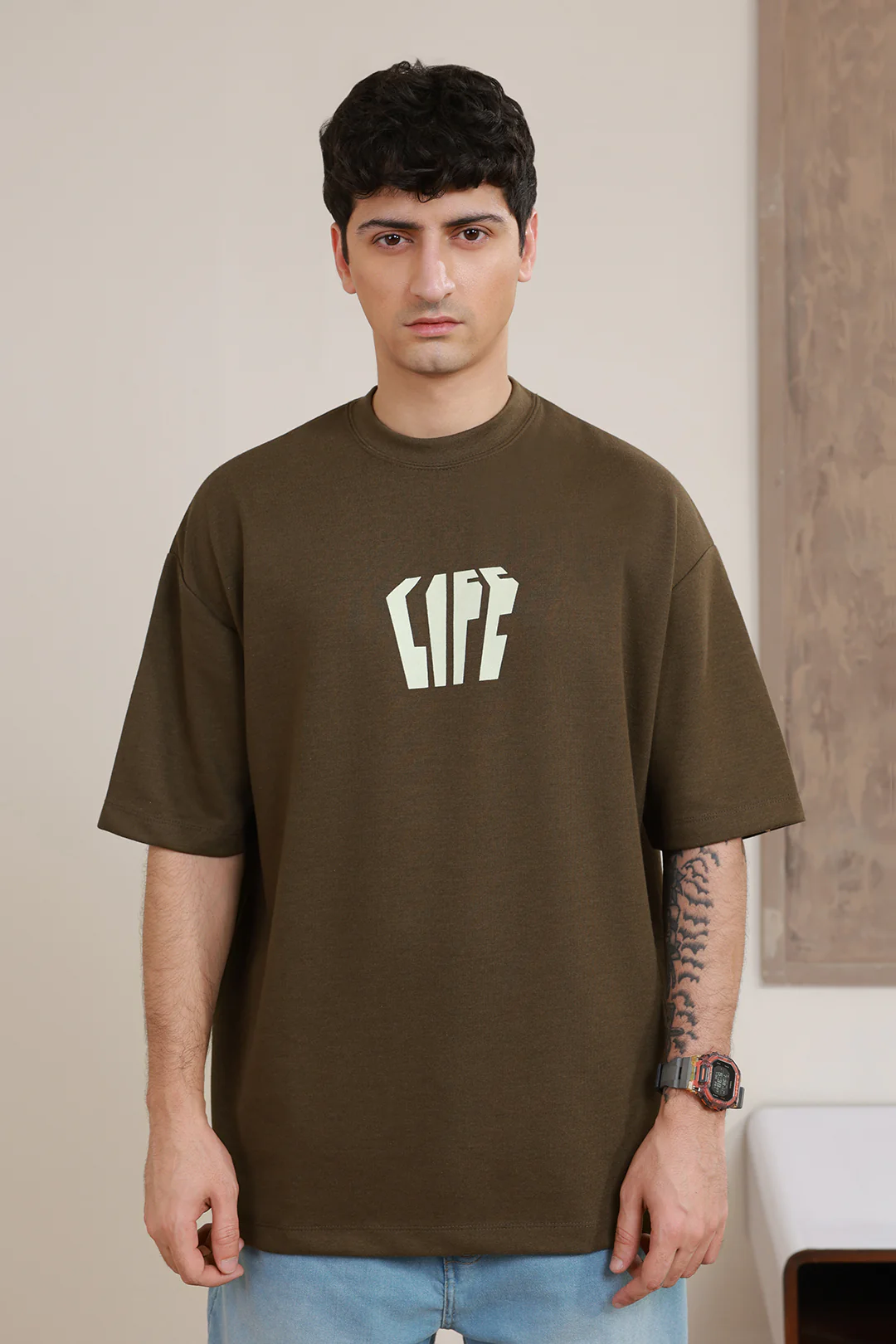 Oversized Graphic T-Shirt - D134 - Image 2