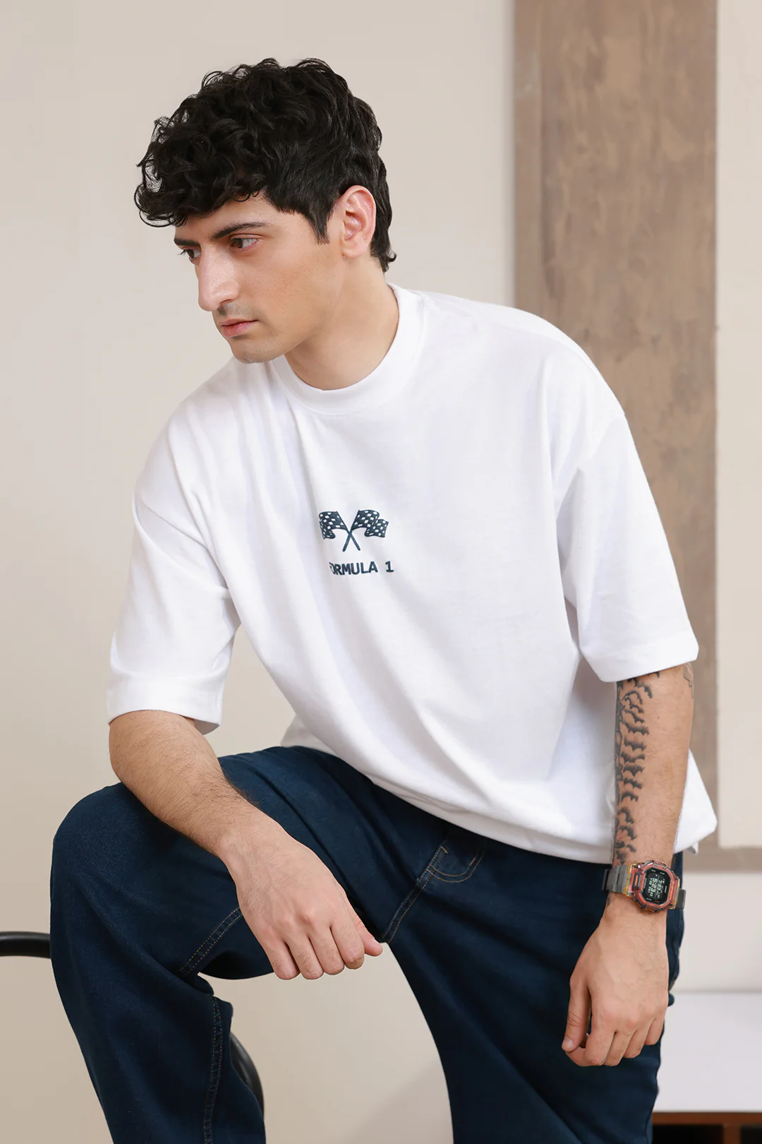 Oversized Graphic T-Shirt - D149 - Image 3
