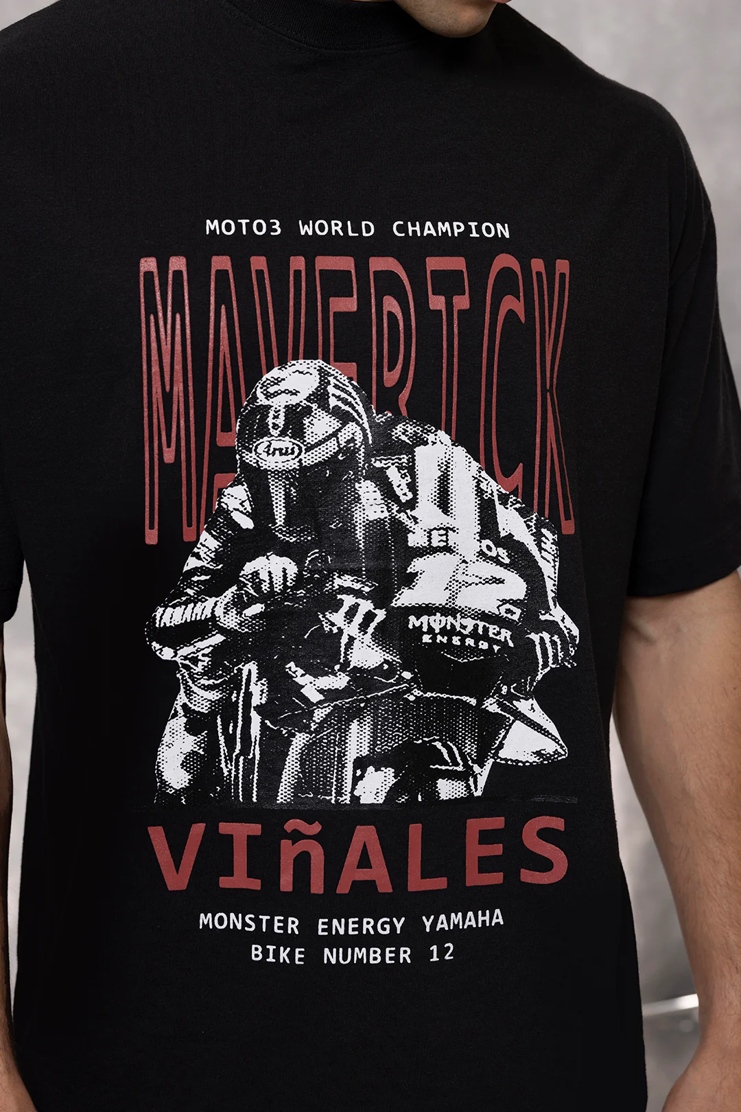 Oversized Graphic T-Shirt - D159 - Image 2