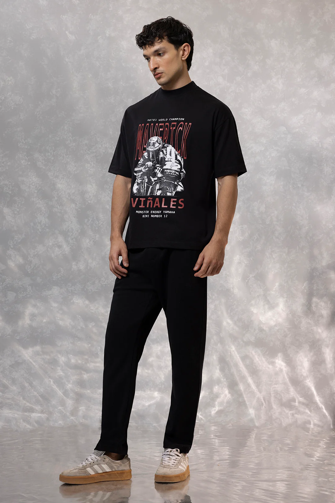 Oversized Graphic T-Shirt - D159 - Image 5