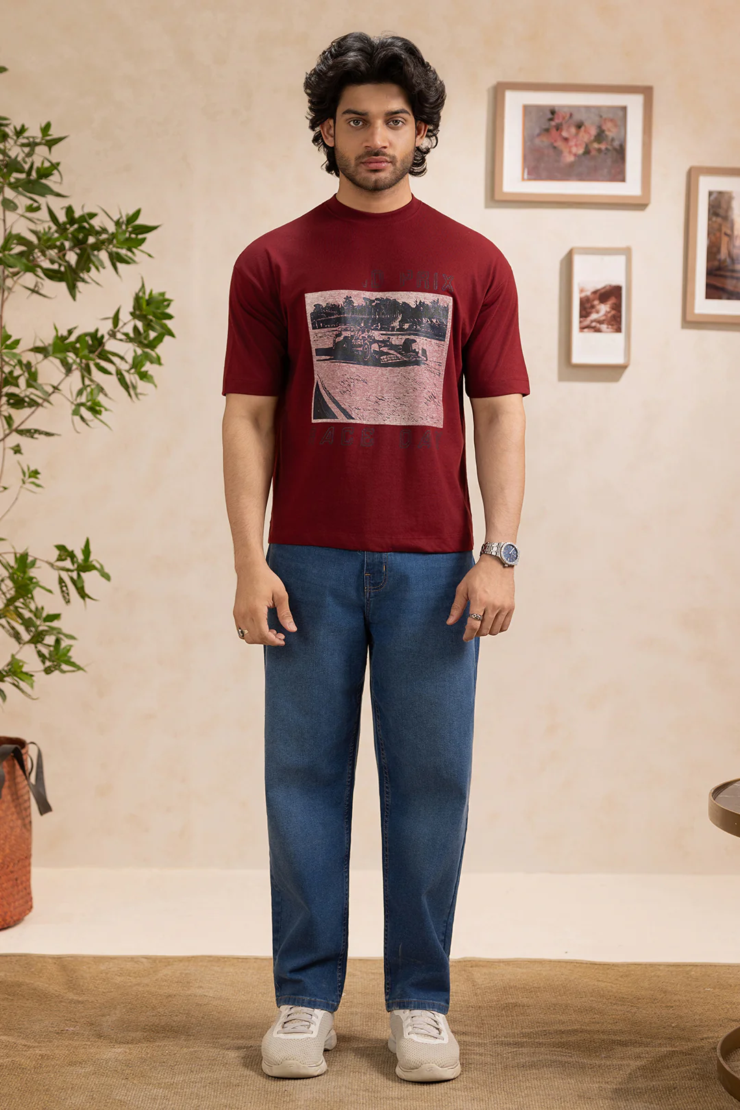 Oversized Graphic T-Shirt - D161 - Image 3