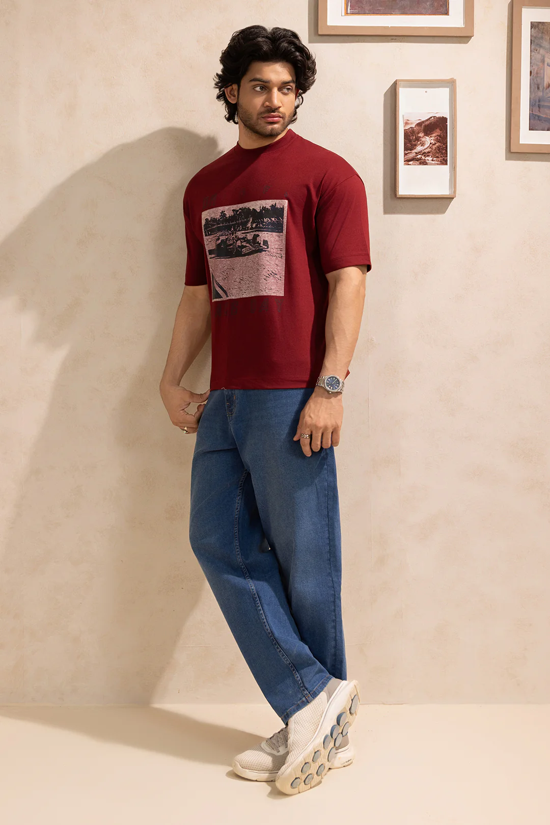 Oversized Graphic T-Shirt - D161 - Image 4