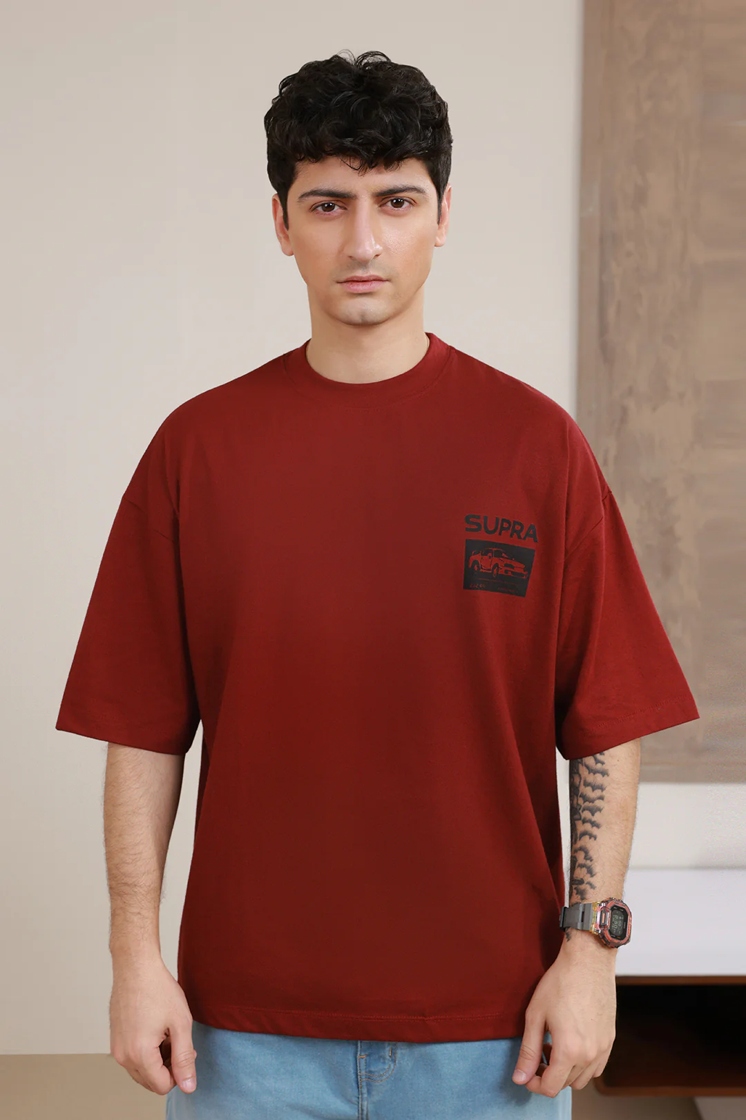 Oversized Graphic T-Shirt - D162 - Image 6