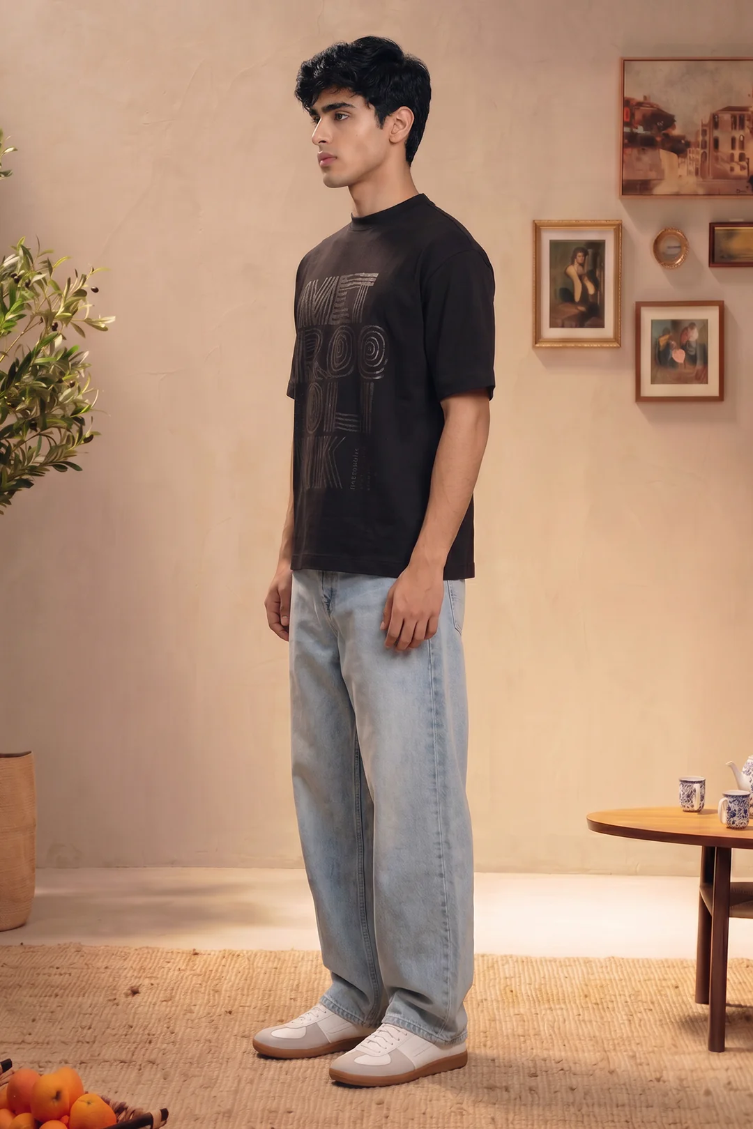 Oversized Graphic T-Shirt - D004 - Image 5