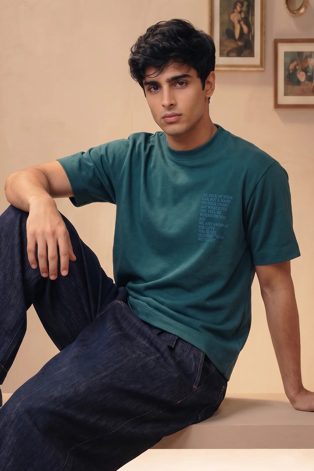 Oversized Graphic T-Shirt - D005 - Image 5