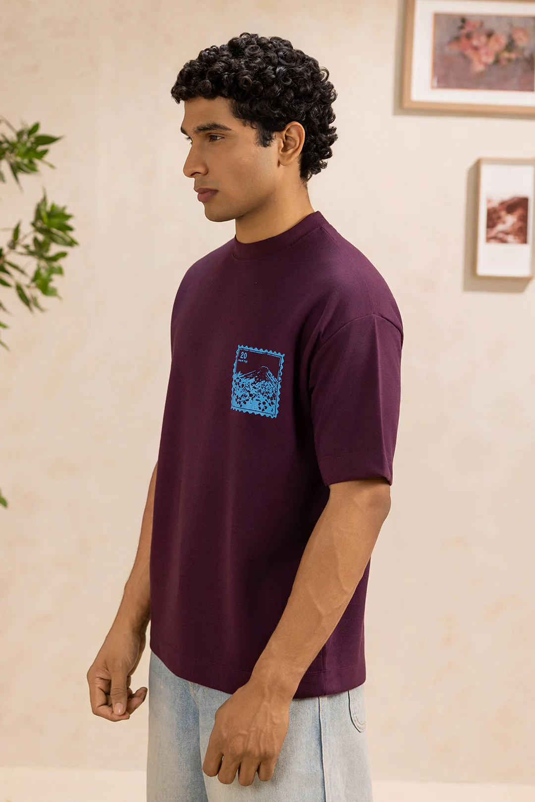 Oversized Graphic T-Shirt - D013 - Image 4