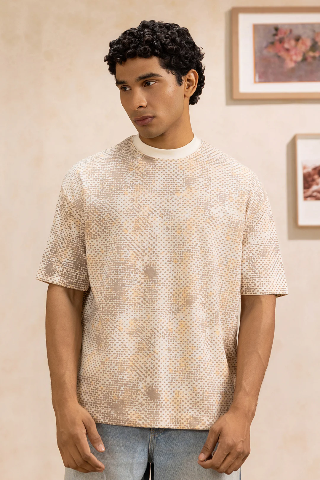 Oversized Graphic T-Shirt - D016 - Image 3